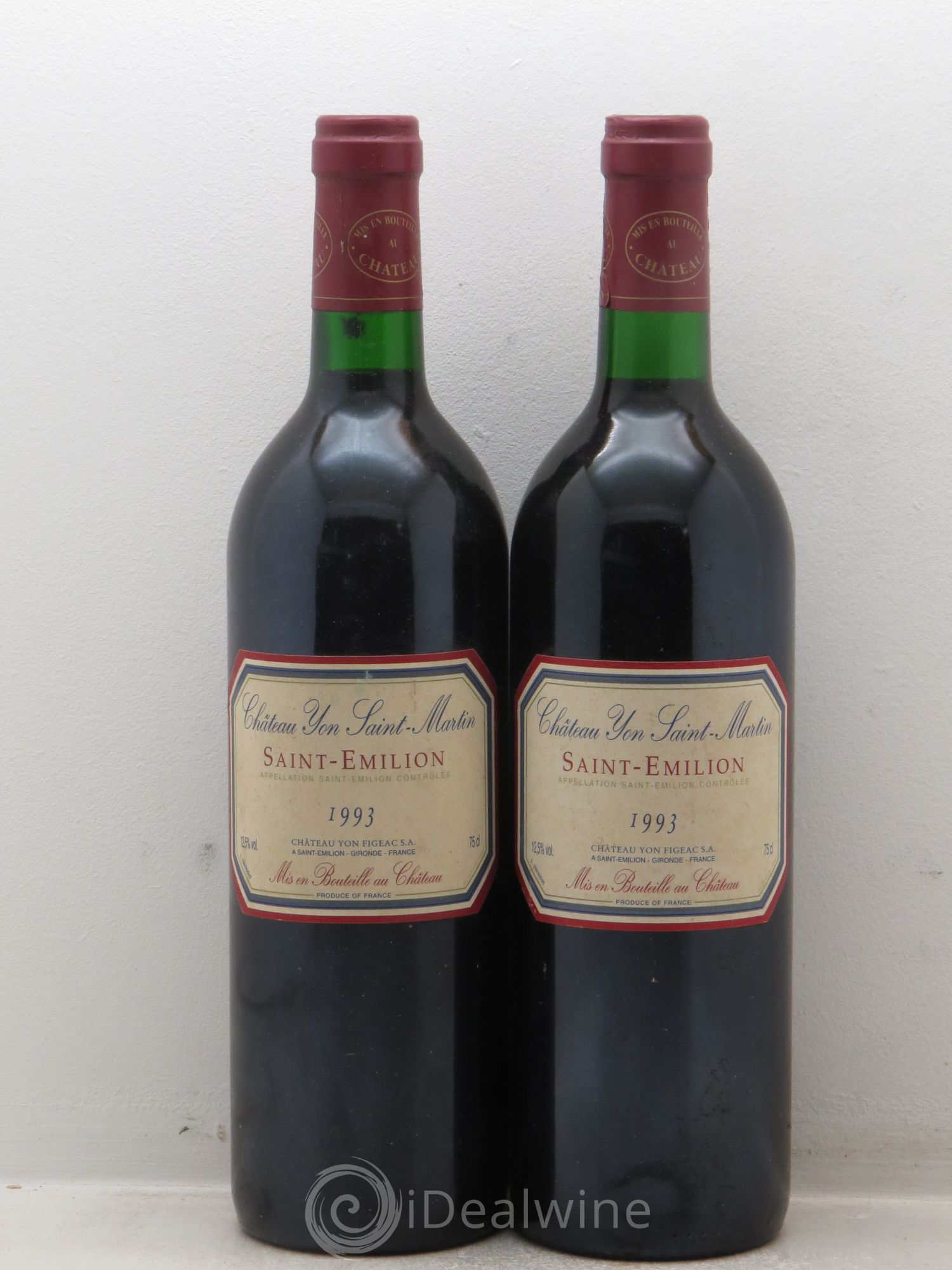 Saint-Émilion Château Yon Saint Martin (sans prix de réserve - no reserve) 1993 - Posten von 2 Flaschen - 0