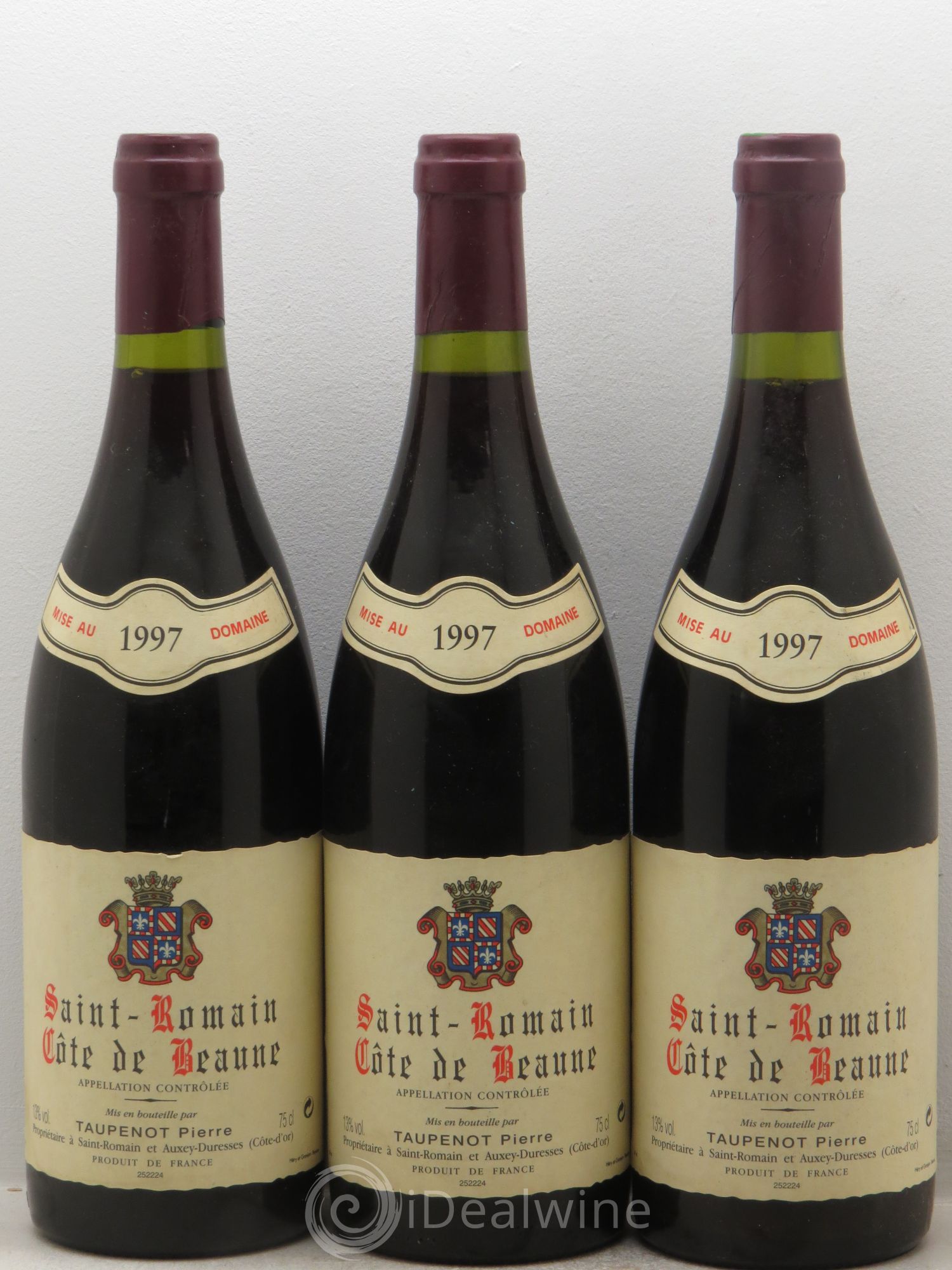 Saint-Romain Domaine Taupenot (sans prix de réserve) 1997 - Posten von 3 Flaschen - 0