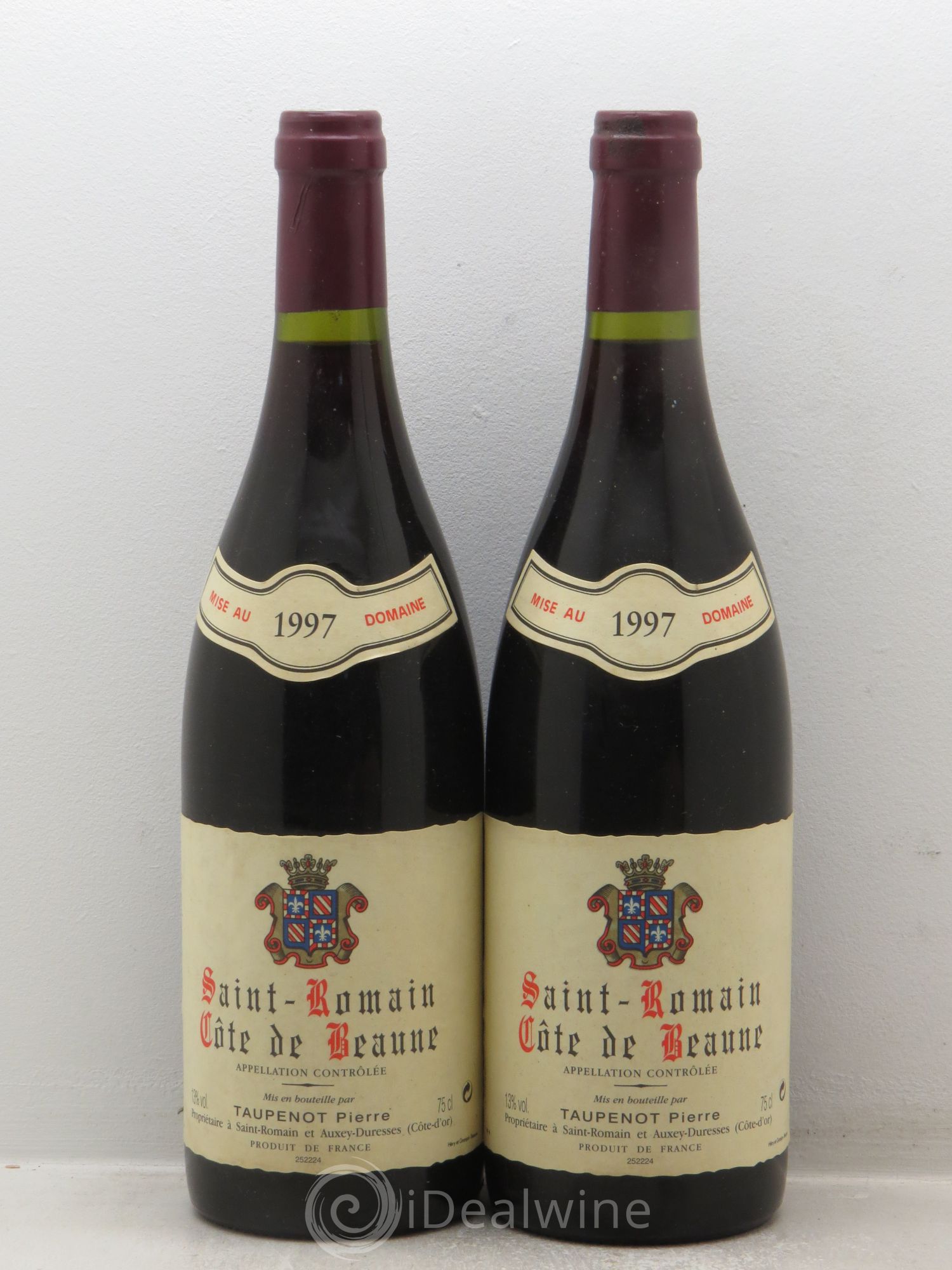 Saint-Romain Domaine Taupenot (sans prix de réserve) 1997 - Posten von 2 Flaschen - 0