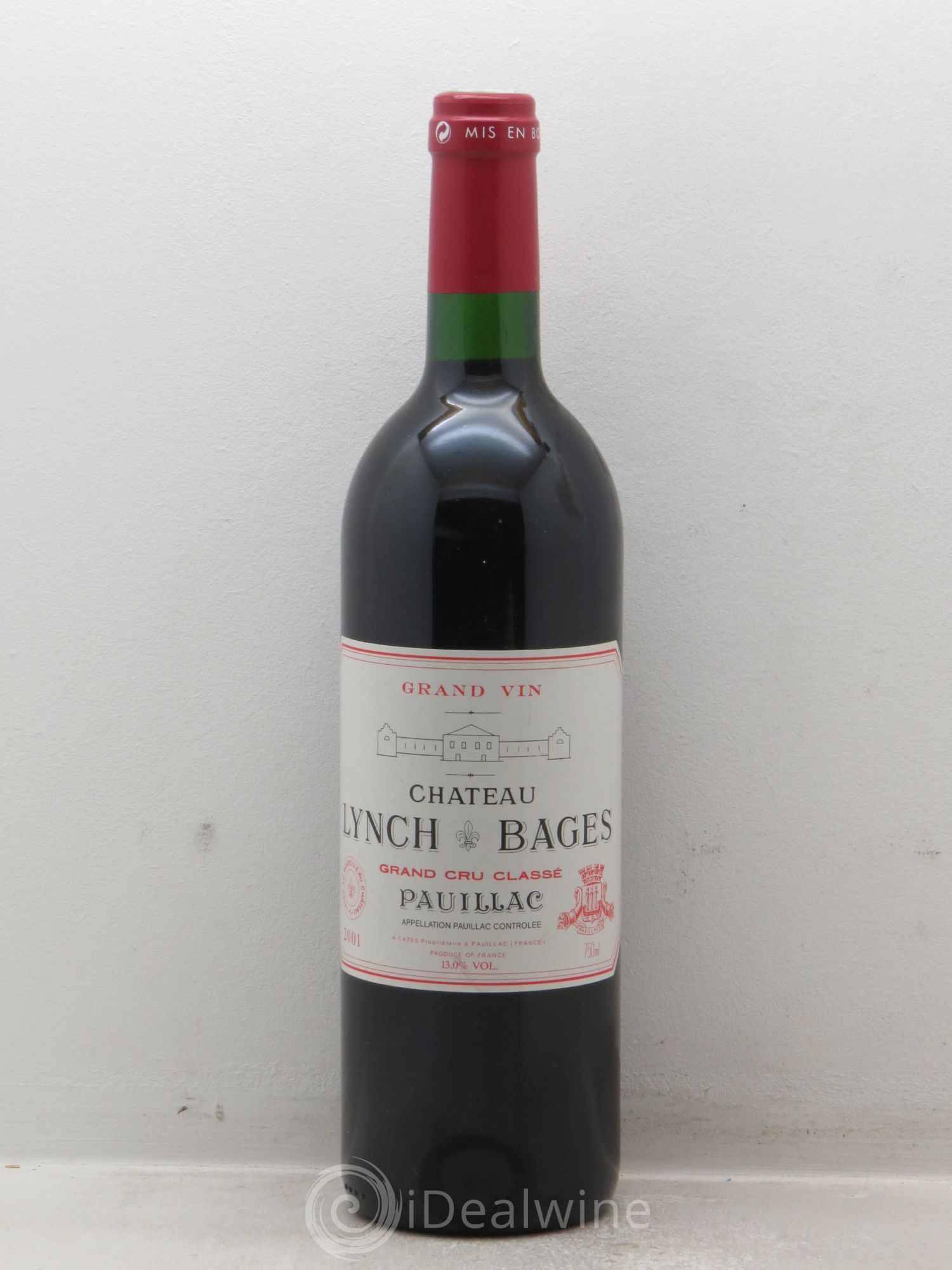 Château Lynch Bages 5ème Grand Cru Classé 2001 - Lot de 1 bouteille - 0