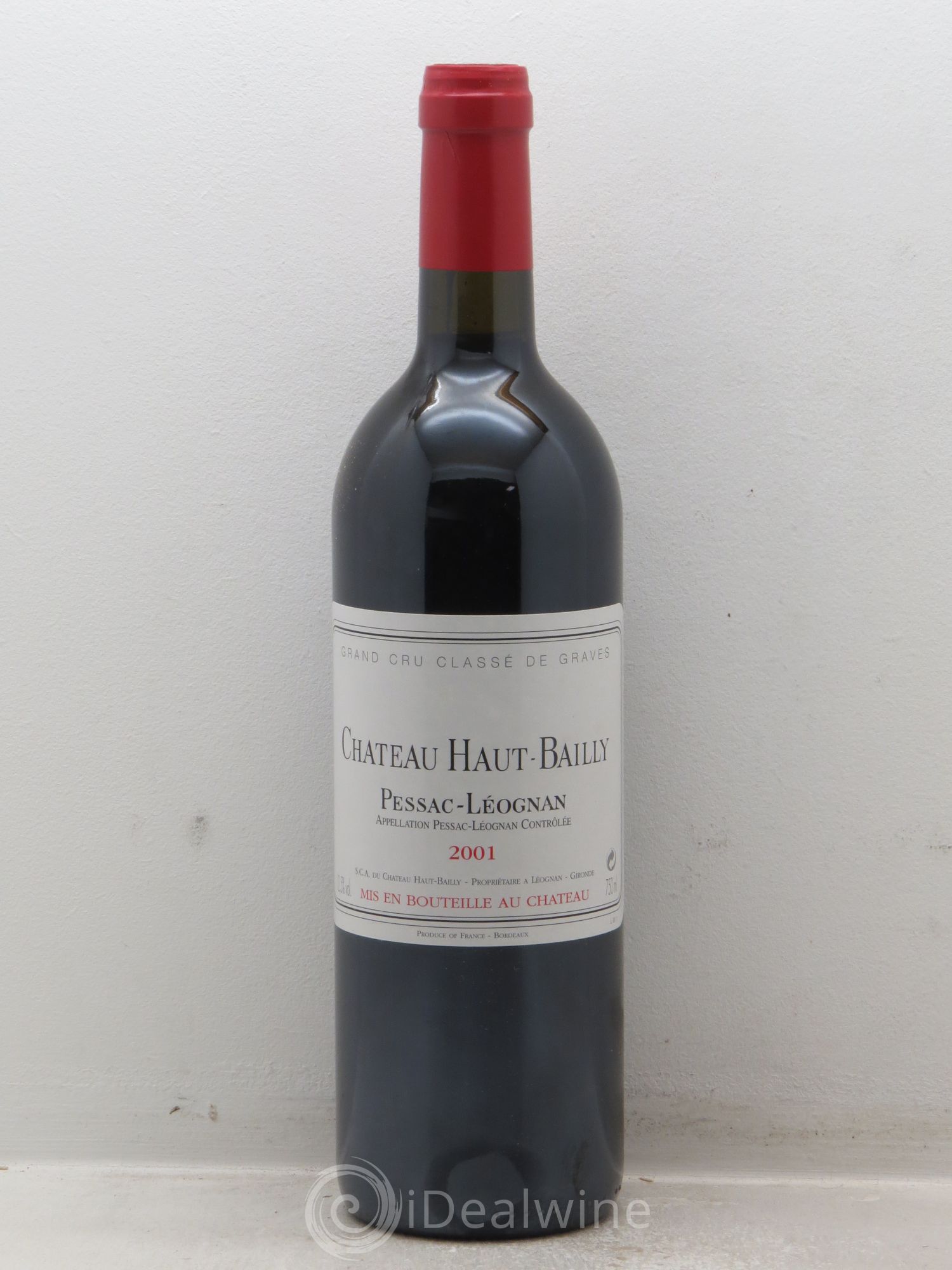 Château Haut-Bailly Cru Classé de Graves 2001 - Lot de 12 bouteilles - 0