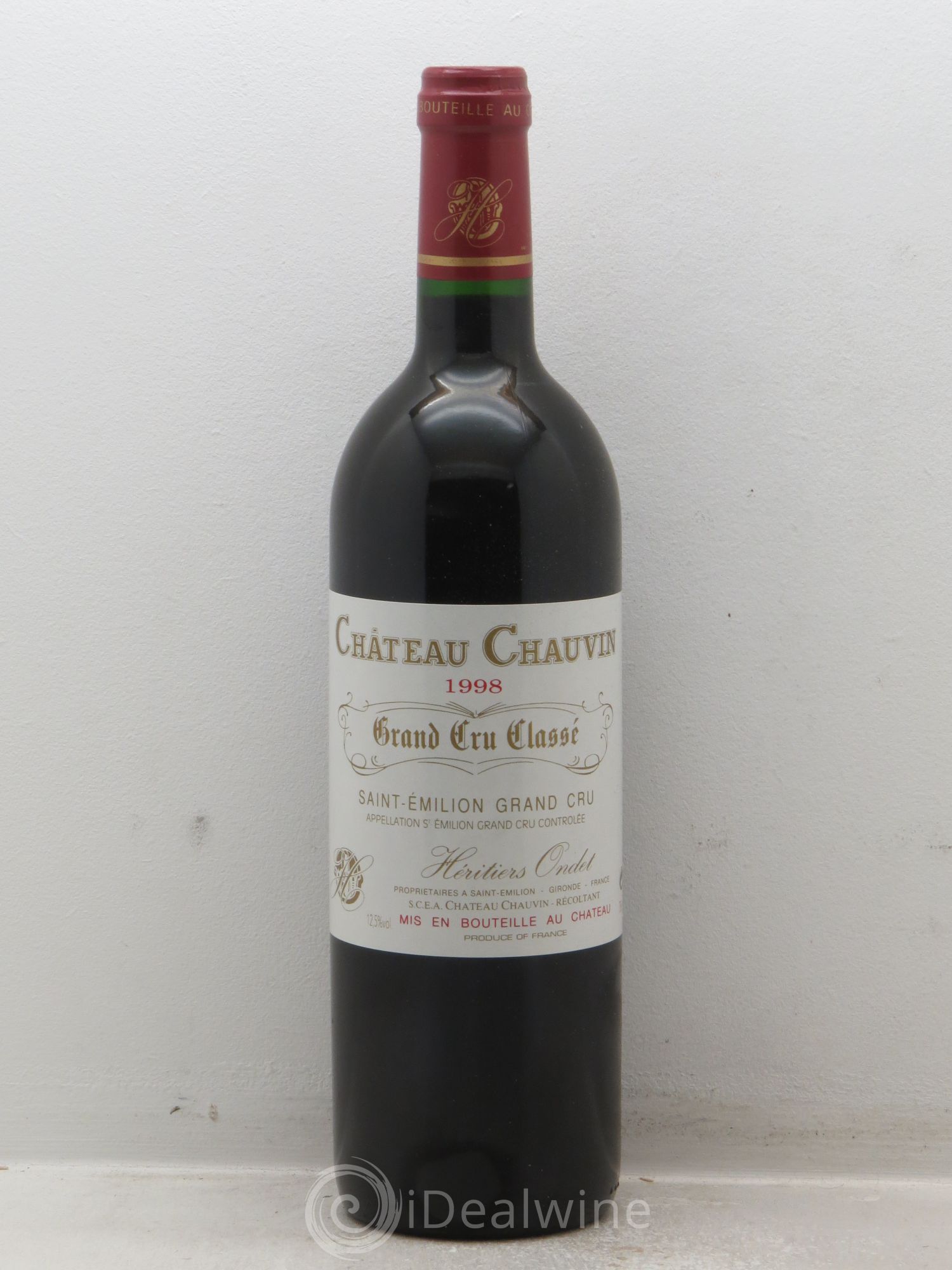 Château Chauvin Grand Cru Classé 1998 - Lot de 12 bouteilles - 0