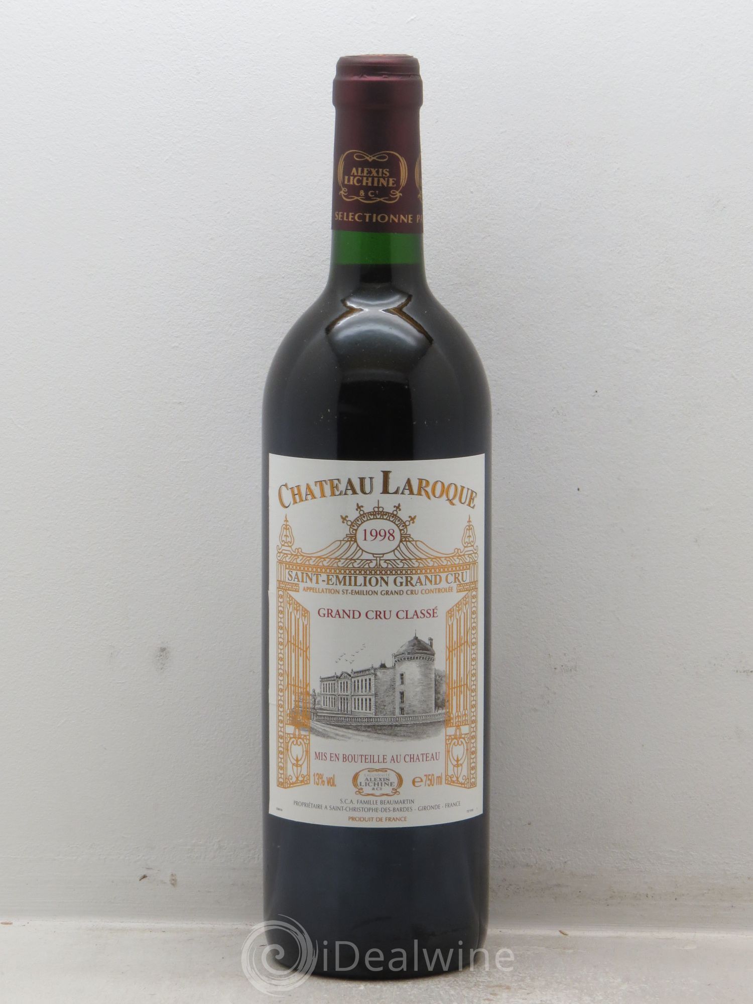 Château Laroque Grand Cru Classé 1998 - Lot de 6 bouteilles - 0