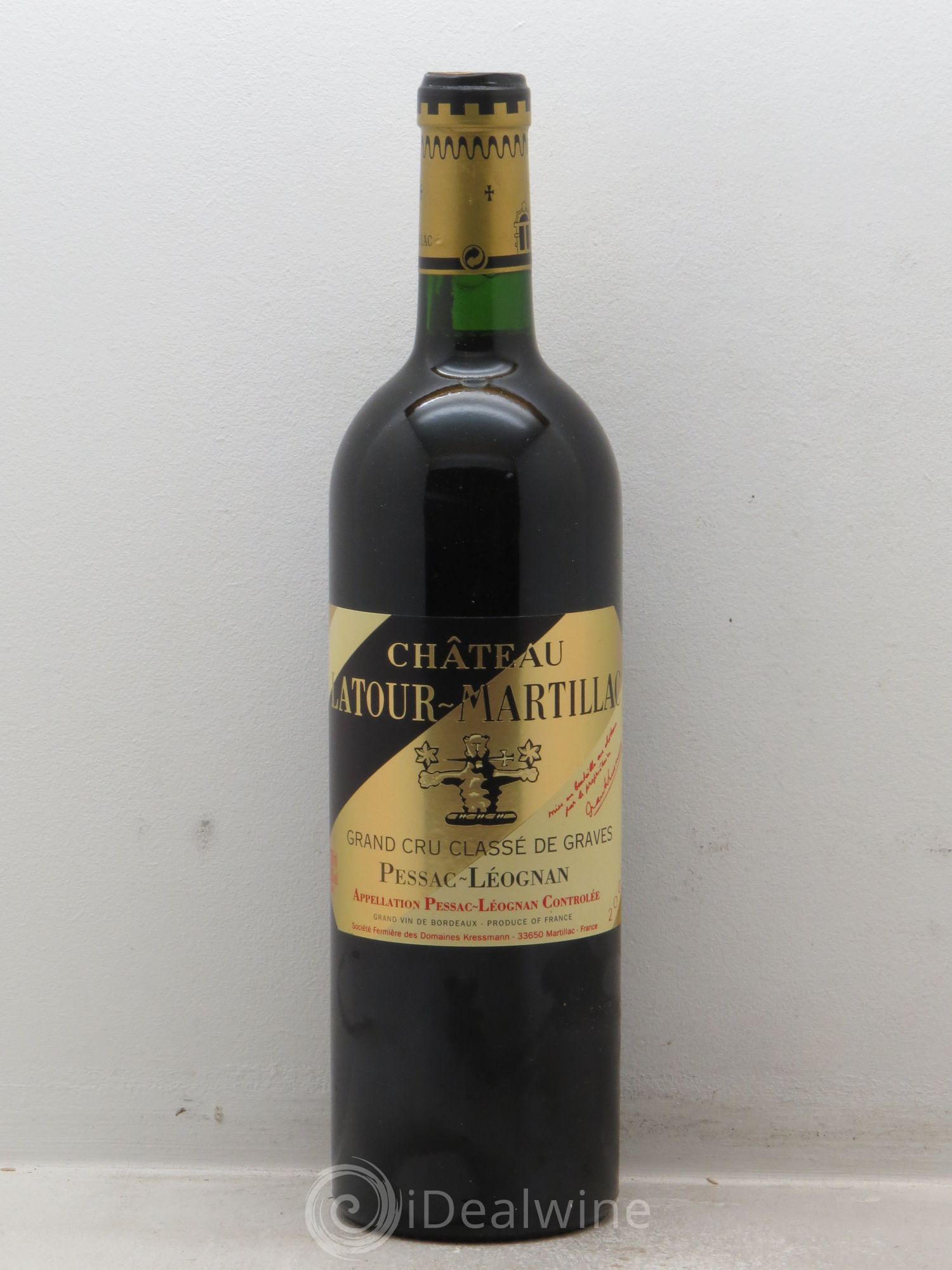 Château Latour-Martillac Cru Classé de Graves 2003 - Lot de 12 bouteilles - 0