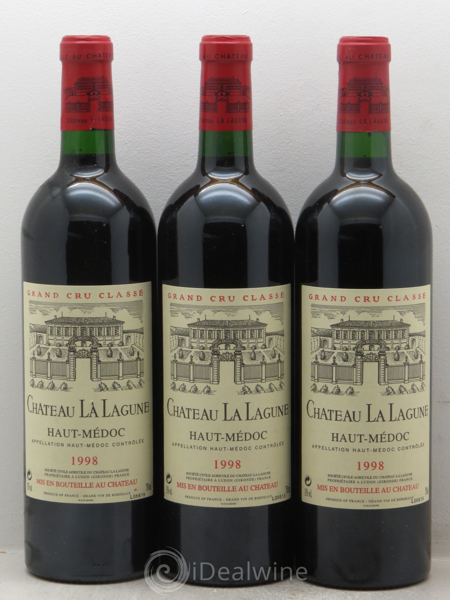 Château la Lagune 3ème Grand Cru Classé (sans prix de réserve) 1998 - Lot de 3 bouteilles - 0