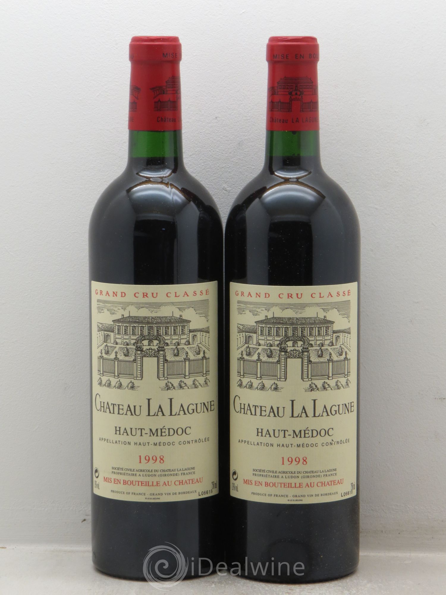 Château la Lagune 3ème Grand Cru Classé (sans prix de réserve) 1998 - Lot de 2 bouteilles - 0