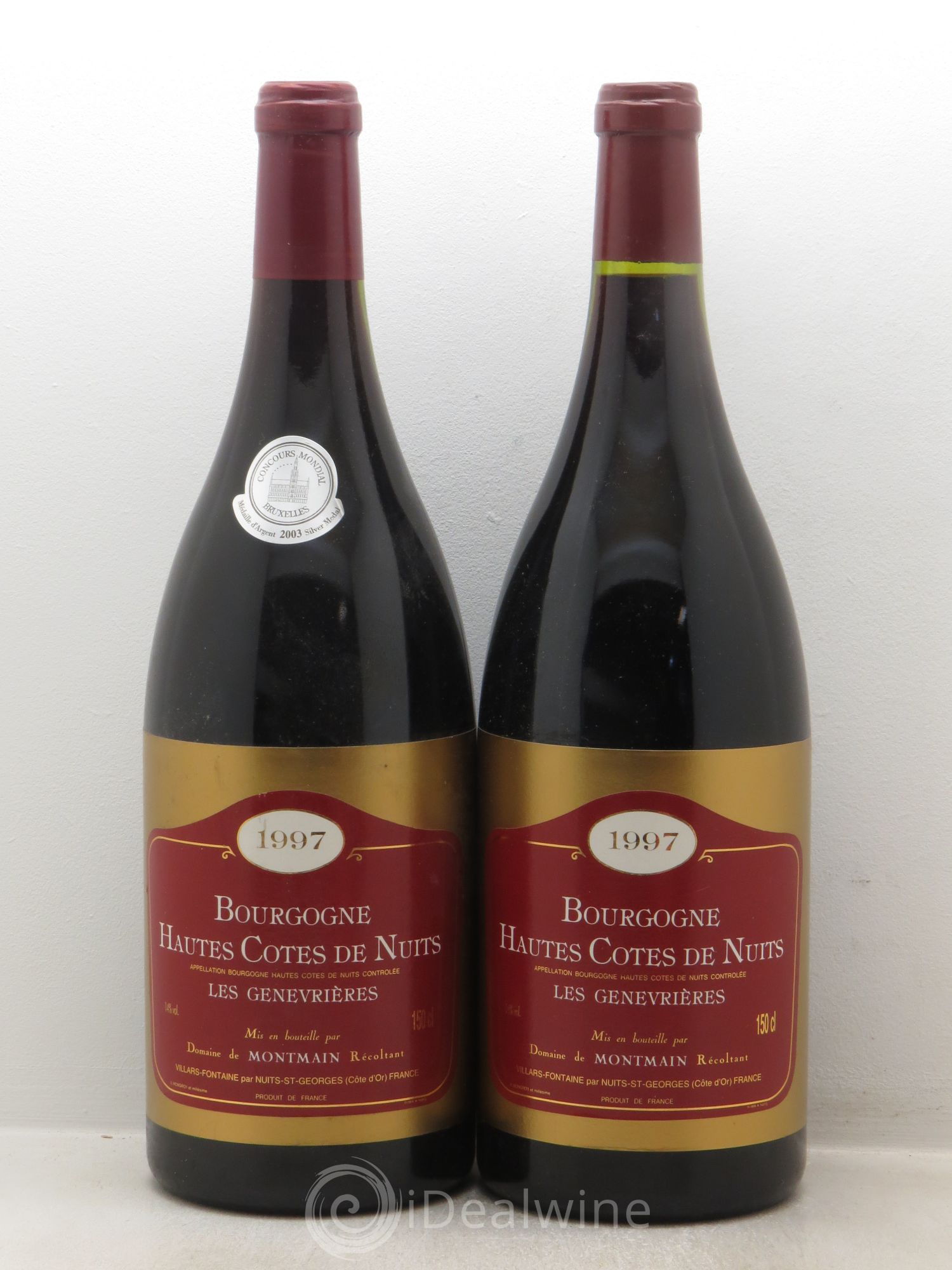 Hautes-Côtes de Nuits "les Genevrières" Montmain (sans prix de réserve) 1997 - Posten von 2 Magnum - 0