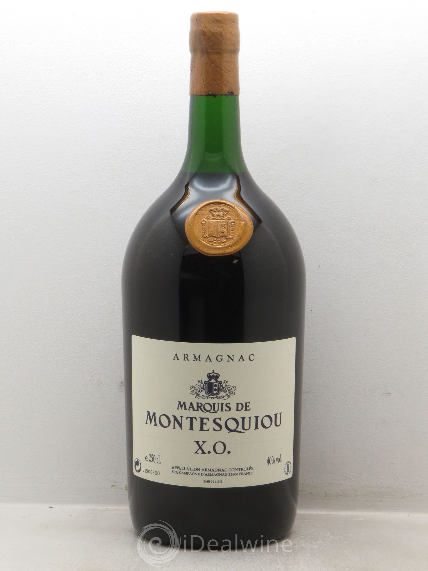 Armagnac X.O Montesquiou 40° (2,5L) (sans prix de réserve) - Posten von 1 Doppel-Magnum - 0