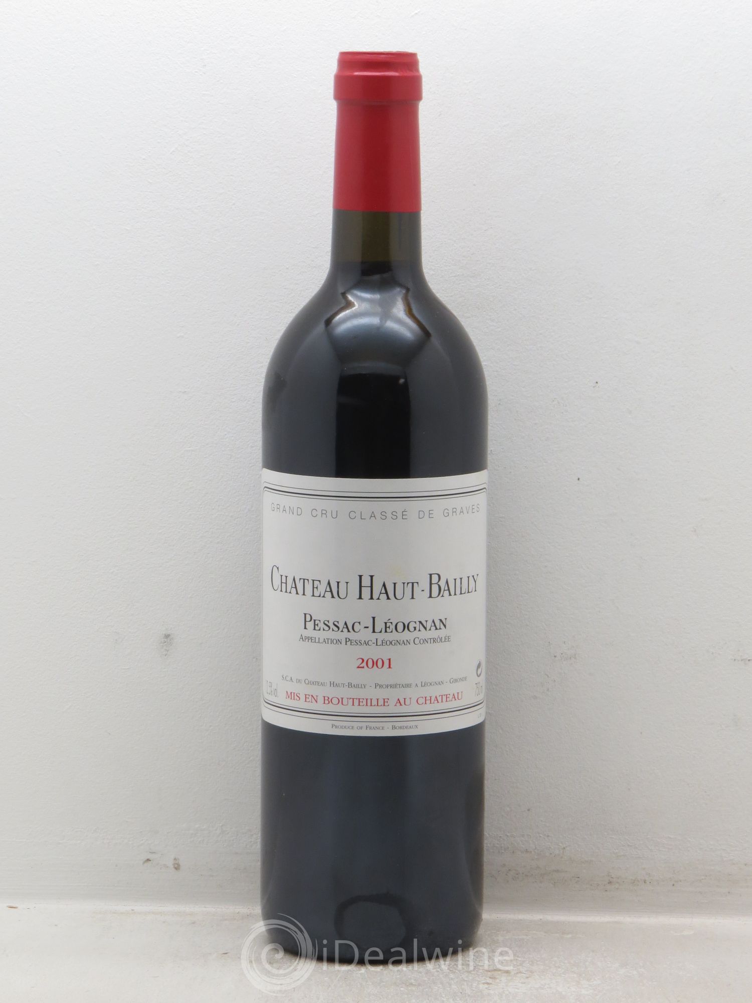 Château Haut-Bailly Cru Classé de Graves 2001 - Lot de 12 bouteilles - 0