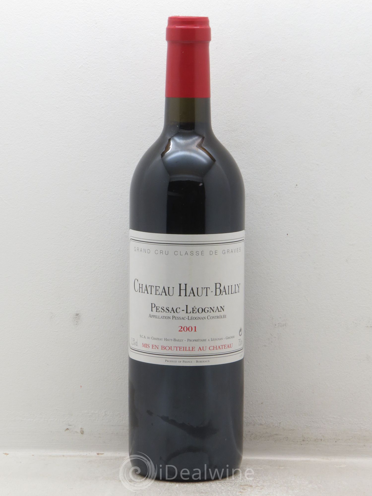 Château Haut-Bailly Cru Classé de Graves 2001 - Lot de 12 bouteilles - 0