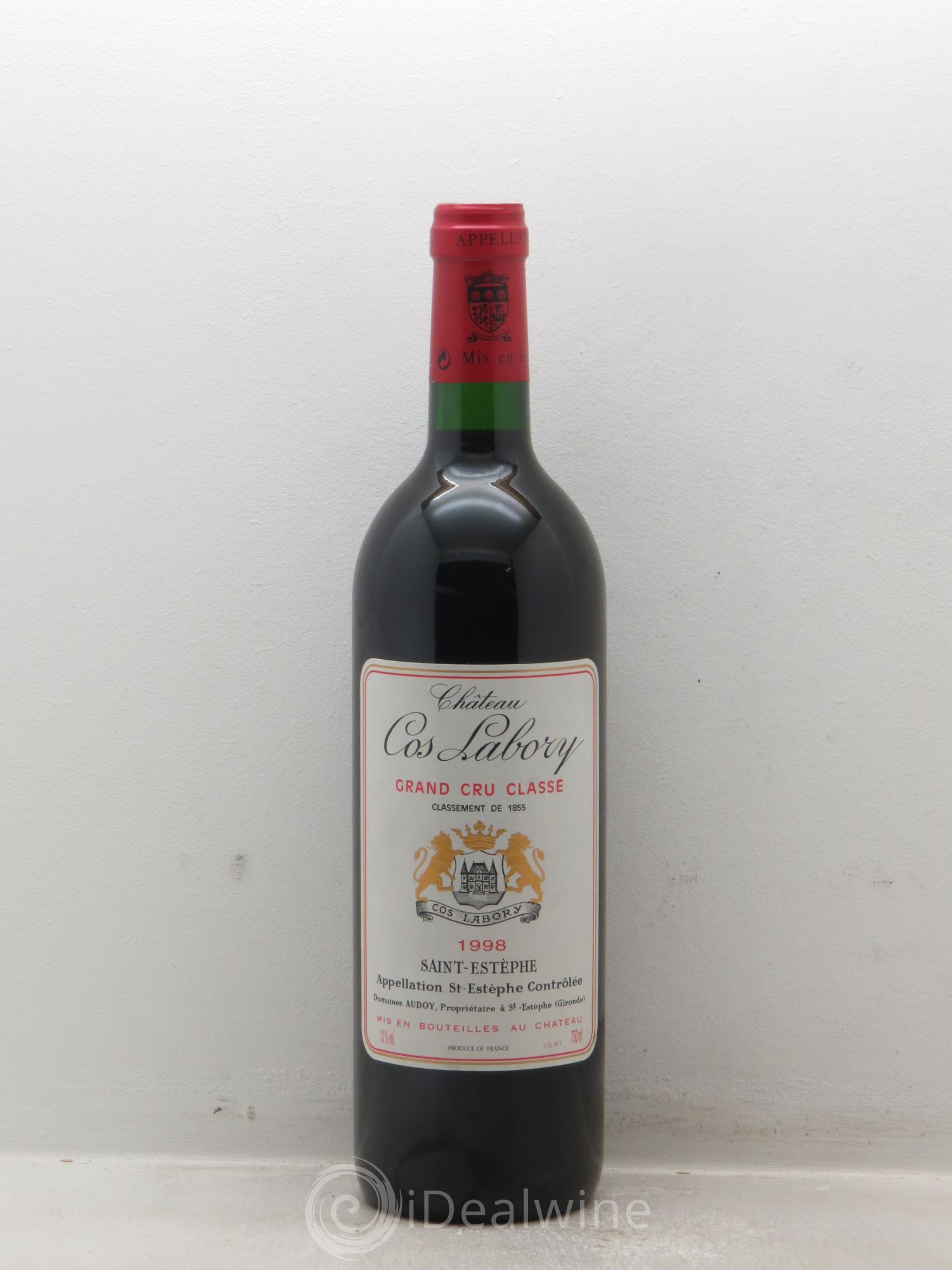 Château Cos Labory 5ème Grand Cru Classé 1998 - Lot de 12 bouteilles - 0