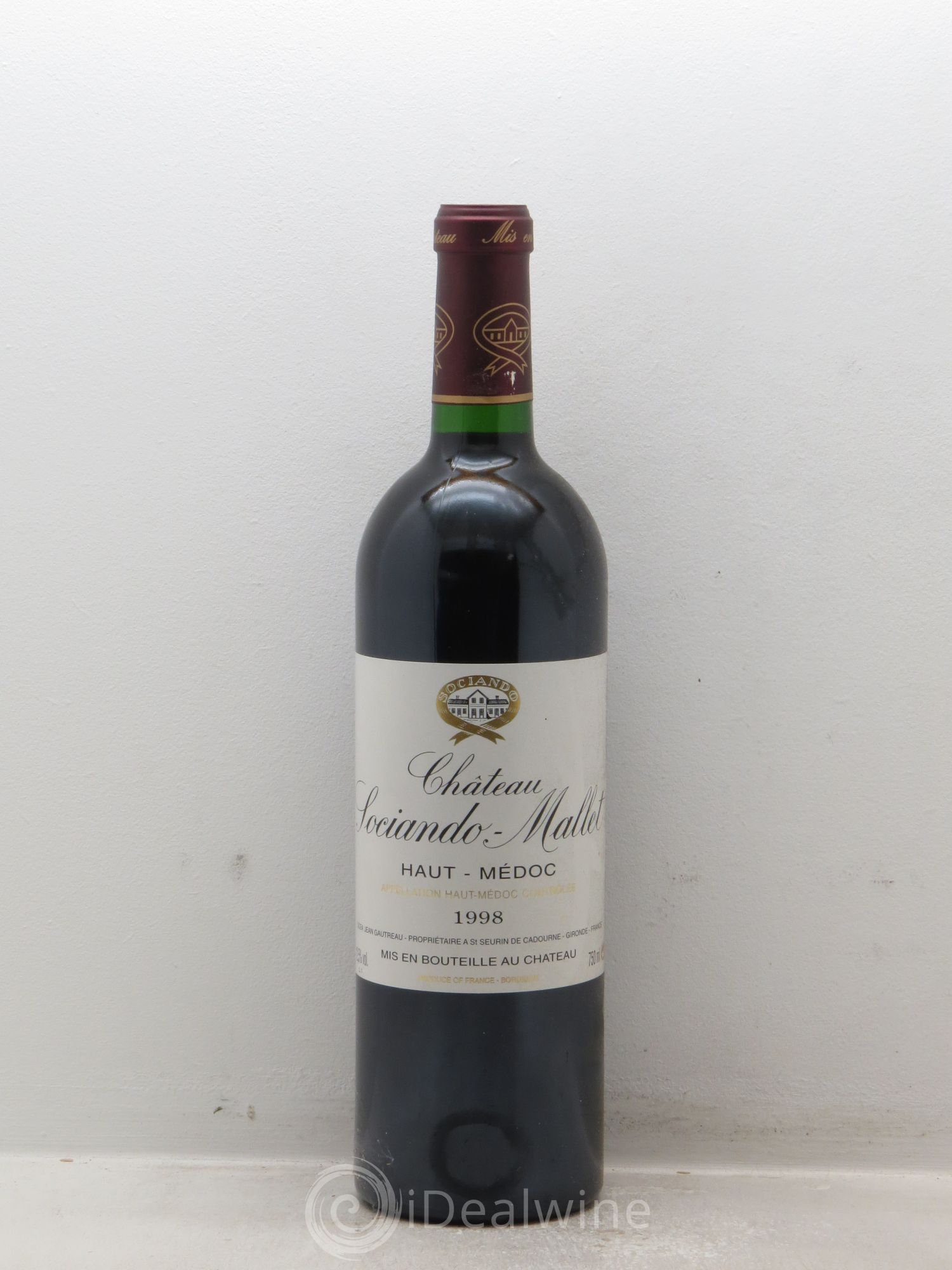 Château Sociando Mallet 1998 - Lot de 12 bouteilles - 0