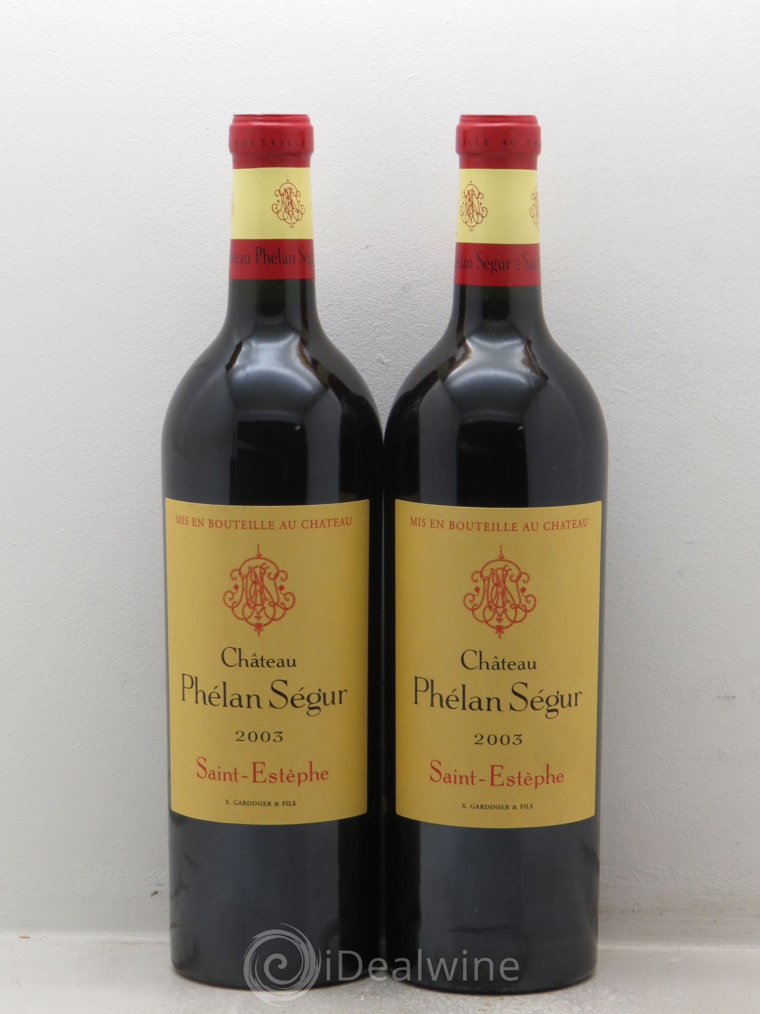 Château Phélan Ségur 2003 - Lot de 2 bouteilles - 0
