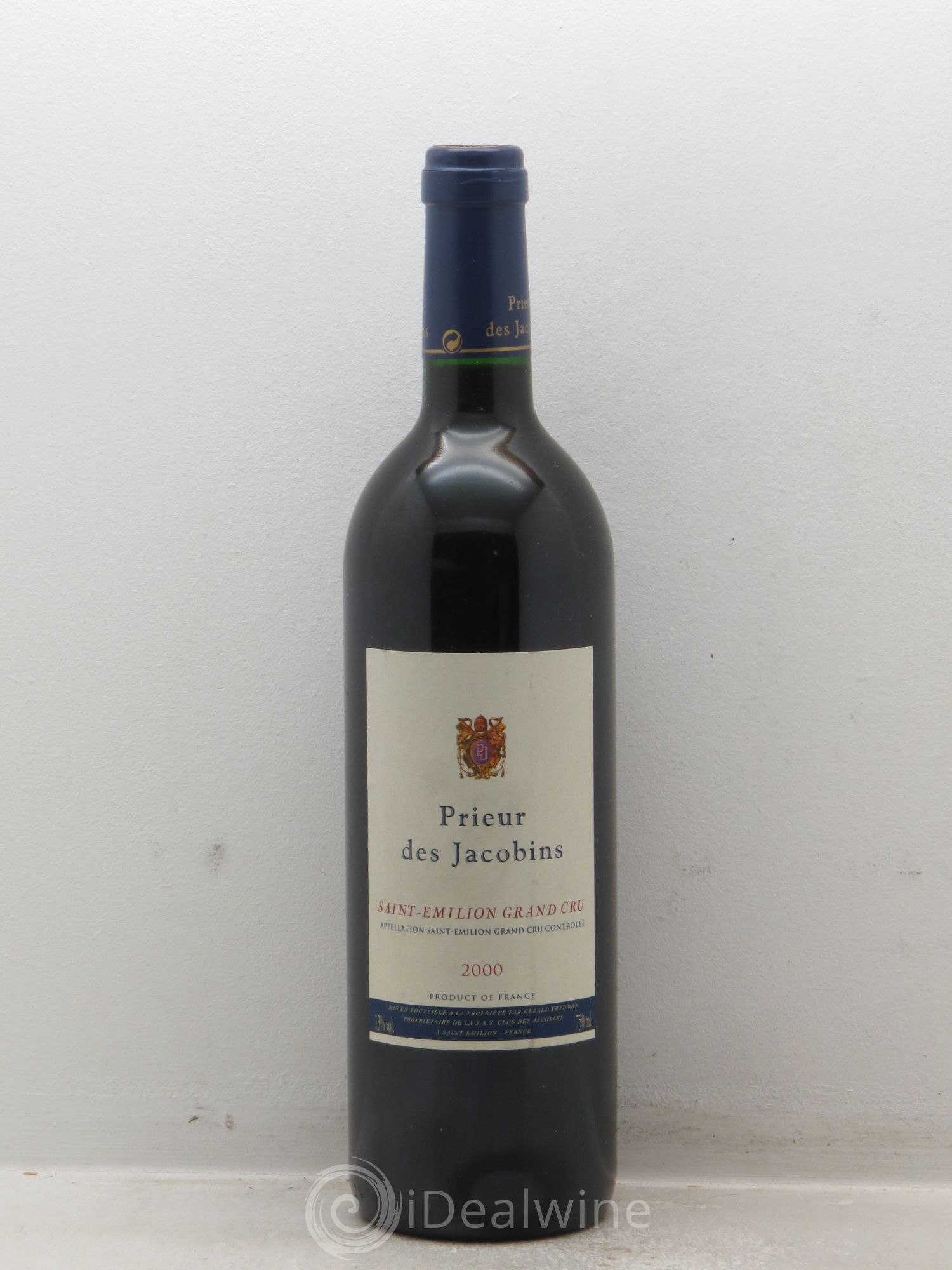 Saint-Émilion Château Pieur des Jacobins Gérald Frydman (sans prix de réserve) 2000 - Posten von 1 Flasche - 0
