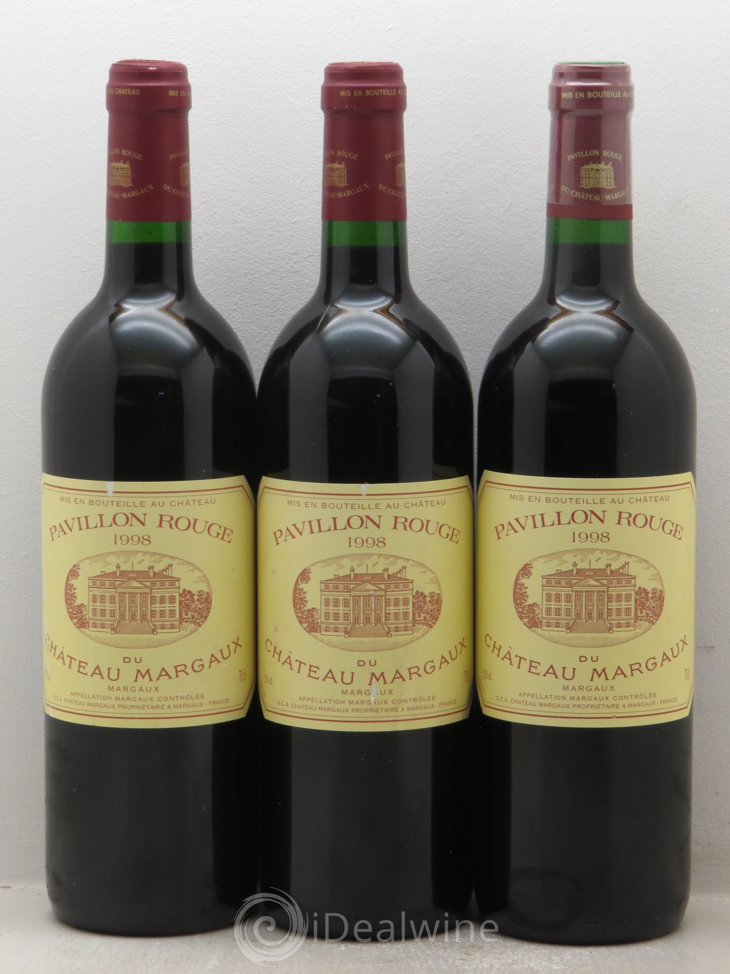 Pavillon Rouge du Château Margaux Second Vin 1998 - Lot de 3 bouteilles - 0