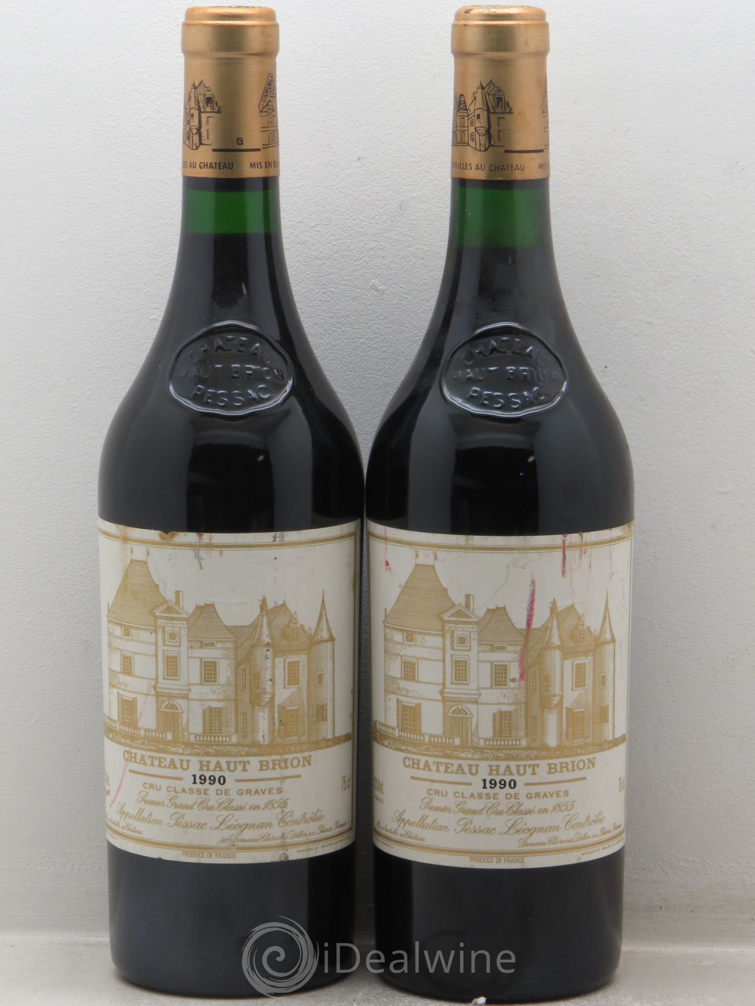 Château Haut Brion 1er Grand Cru Classé 1990 - Lot de 2 bouteilles - 0