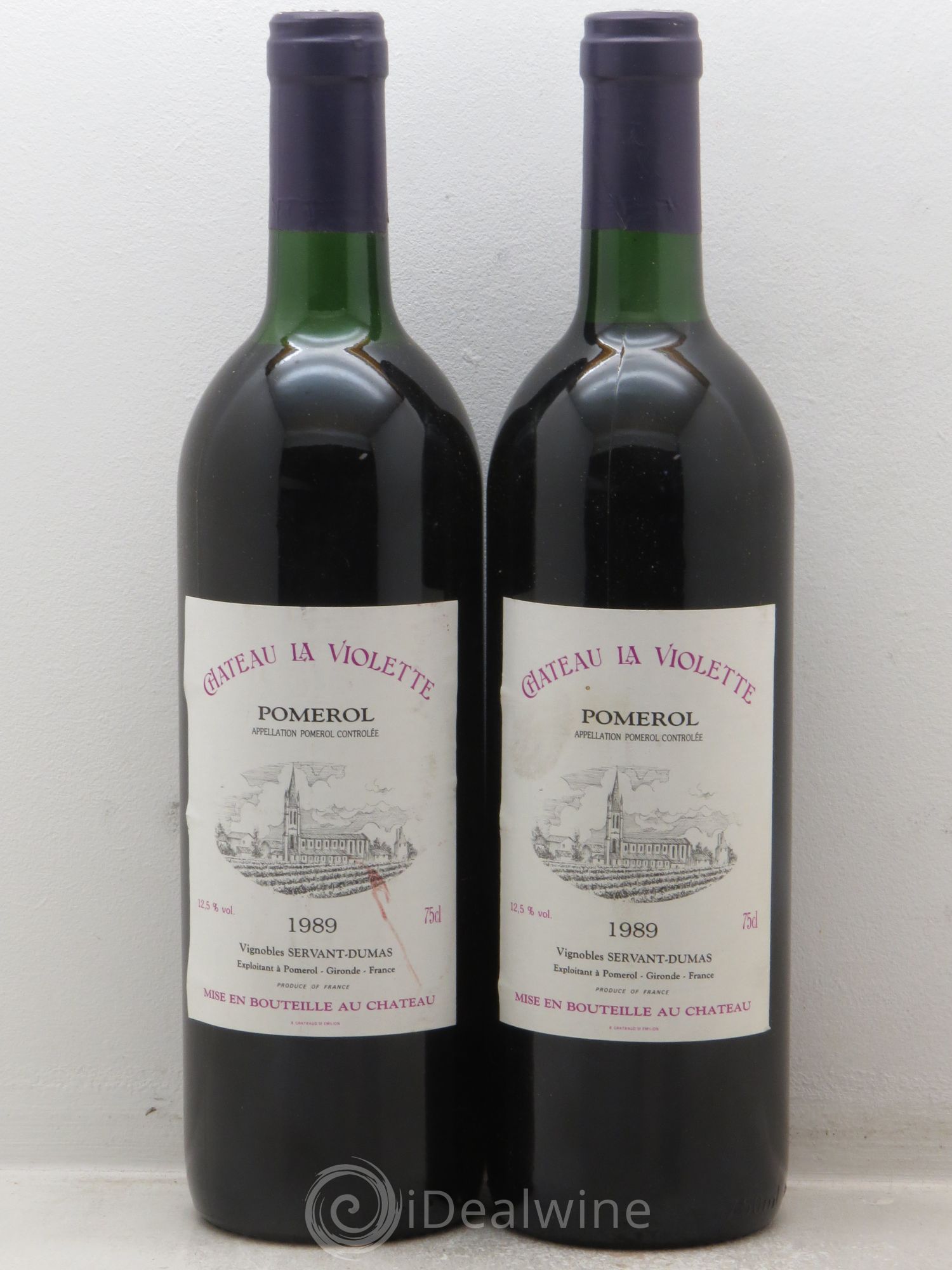 Château la Violette (sans prix de réserve) 1989 - Lot de 2 bouteilles - 0