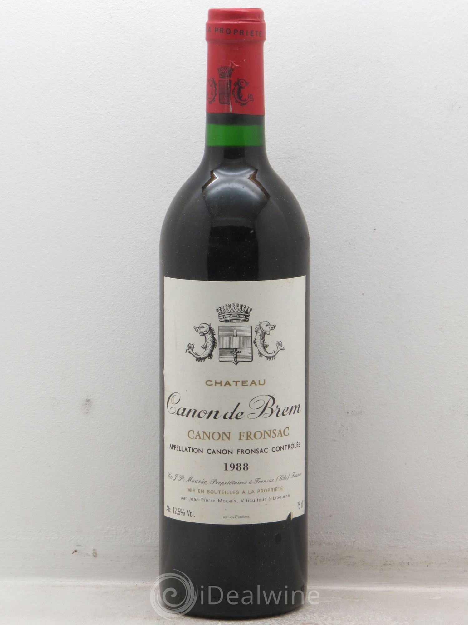 Canon-Fronsac Château Canon de Brem 1988 - Lot de 6 bouteilles - 0