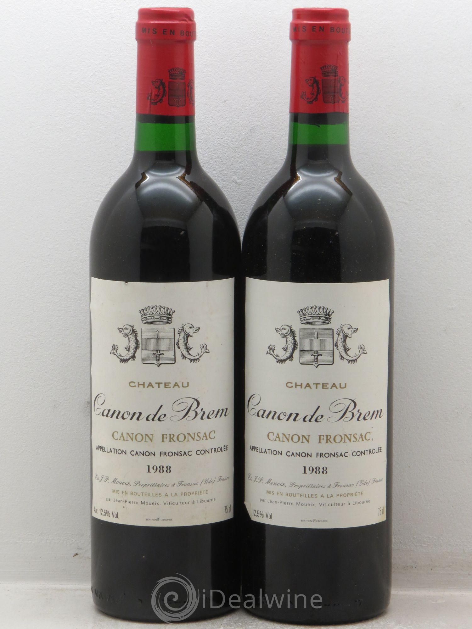 Canon-Fronsac Château Canon de Brem 1988 - Lot de 2 bouteilles - 0