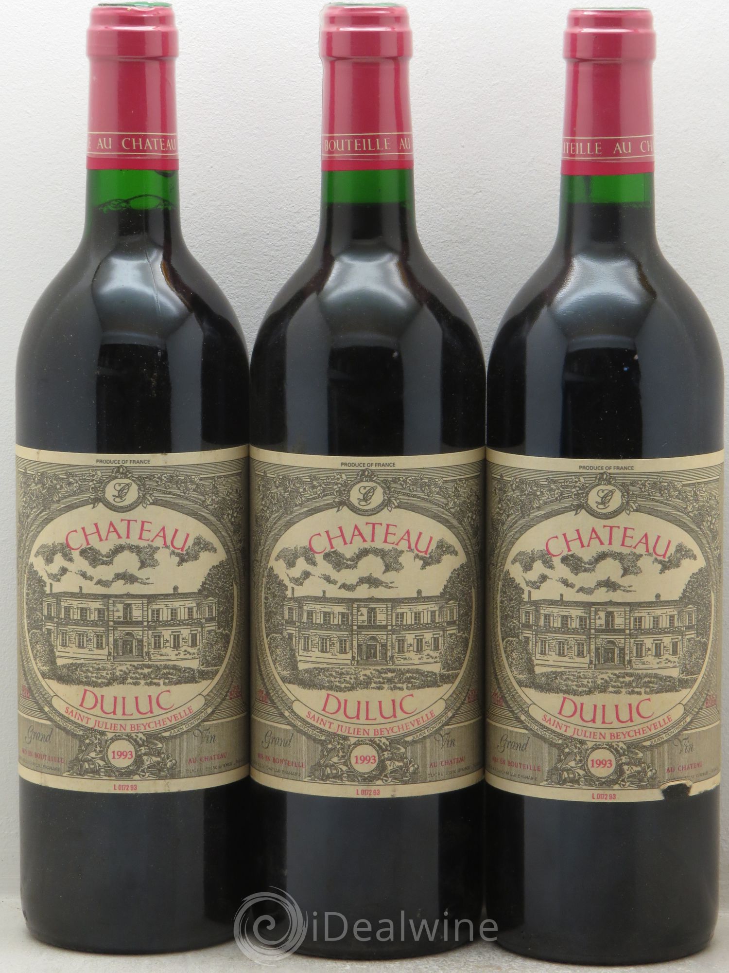 Duluc de Branaire Second Vin 1993 - Lot de 3 bouteilles - 0
