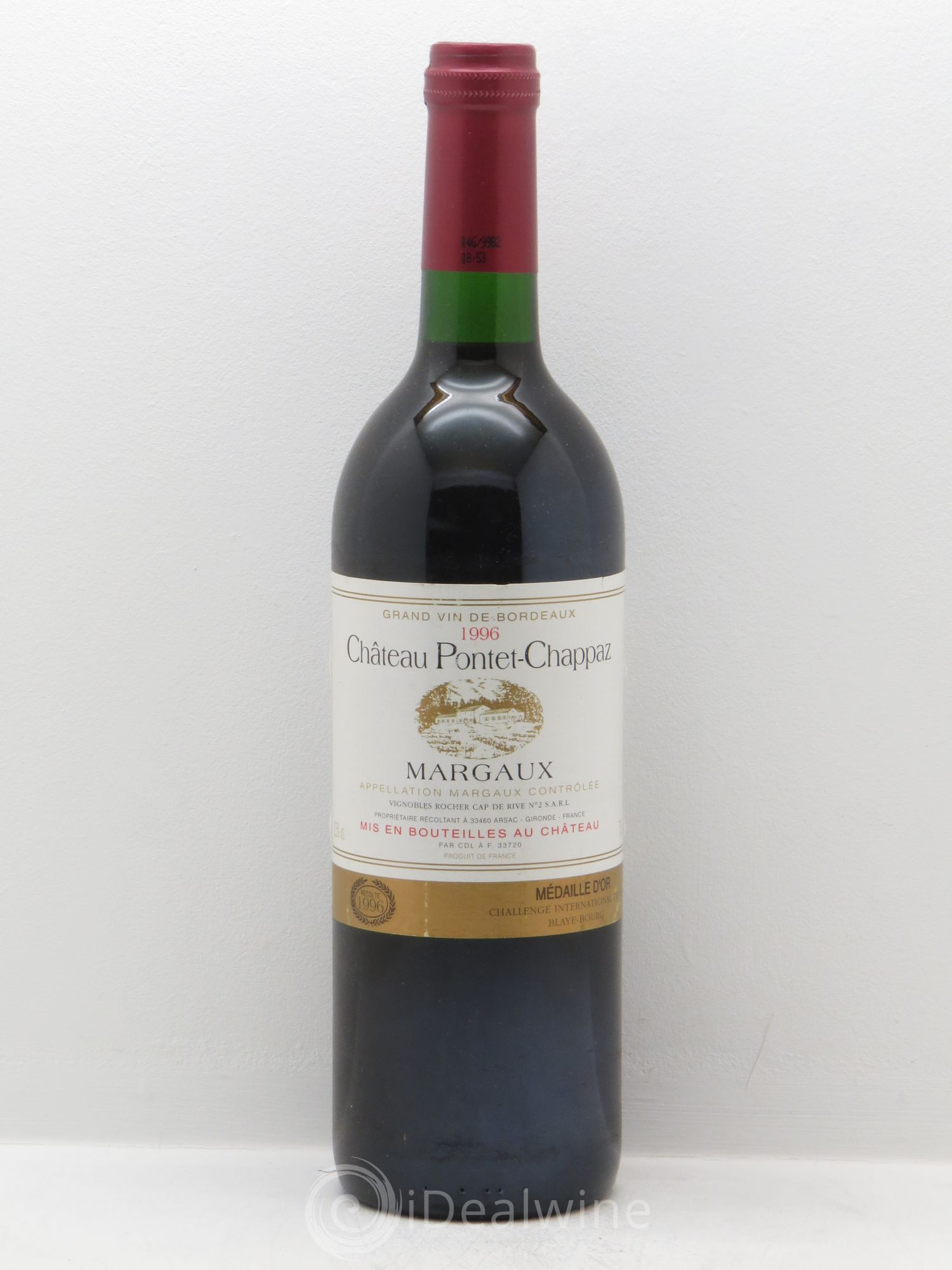 Château Pontet Chappaz Cru Bourgeois 1996 - Lot de 12 bouteilles - 0
