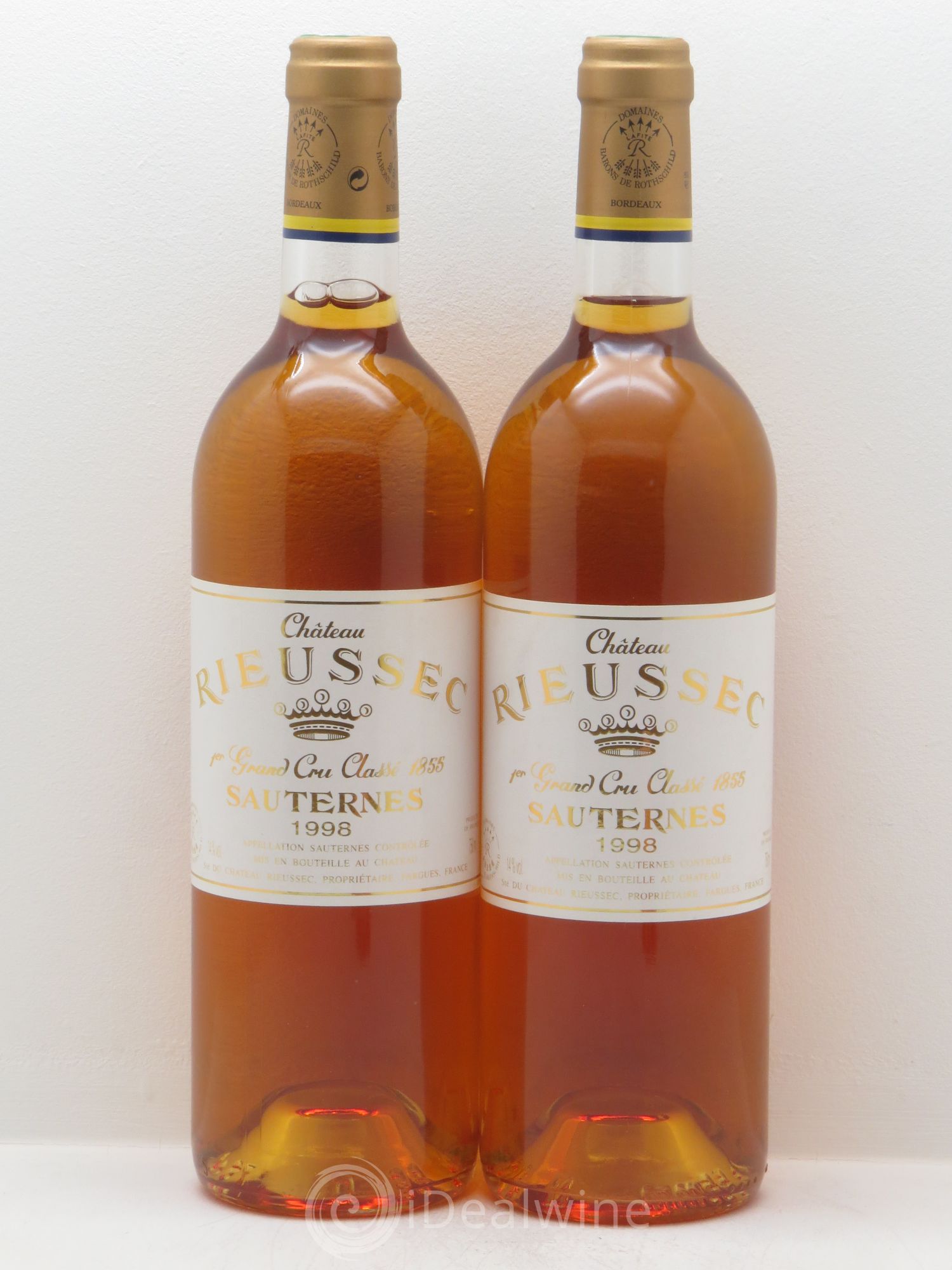Château Rieussec 1er Grand Cru Classé (senza prezzo di riserva) 1998 - Lotto di 2 bottiglie - 0