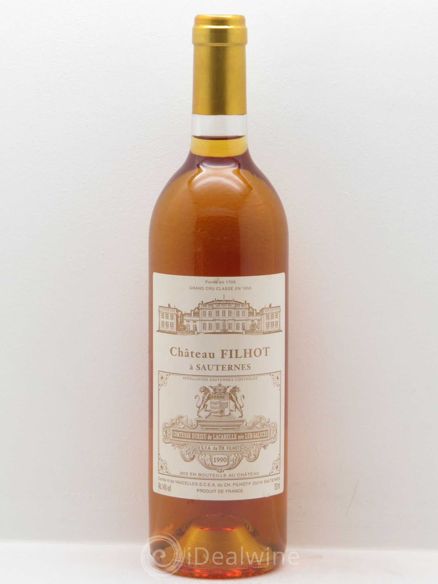 Château Filhot 2ème Grand Cru Classé 1990 - Lotto di 6 bottiglie - 0