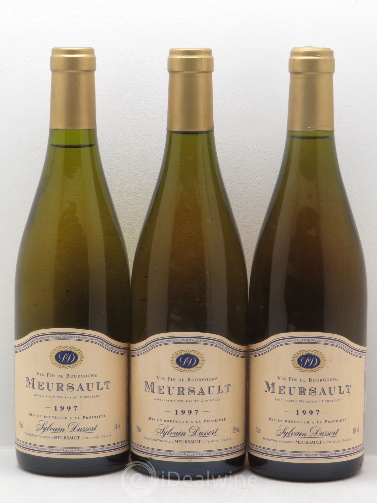 Meursault Sylvain Dussort 1997 - Posten von 3 Flaschen - 0