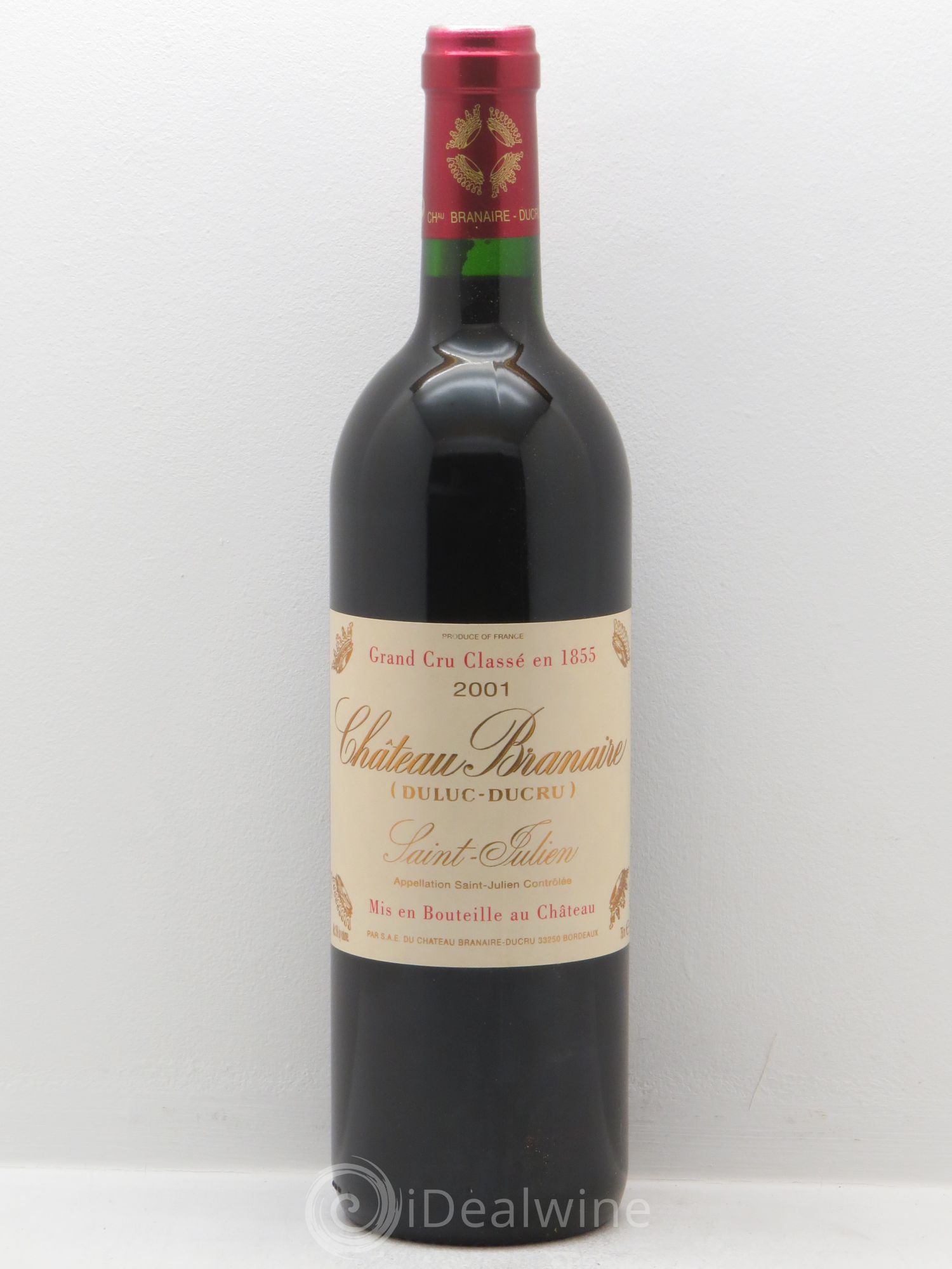 Château Branaire Ducru 4ème Grand Cru Classé 2001 - Lot de 12 bouteilles - 0