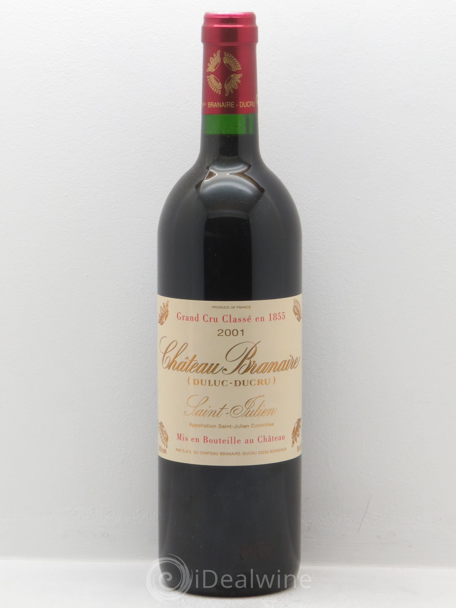 Château Branaire Ducru 4ème Grand Cru Classé 2001 - Lot de 12 bouteilles - 0