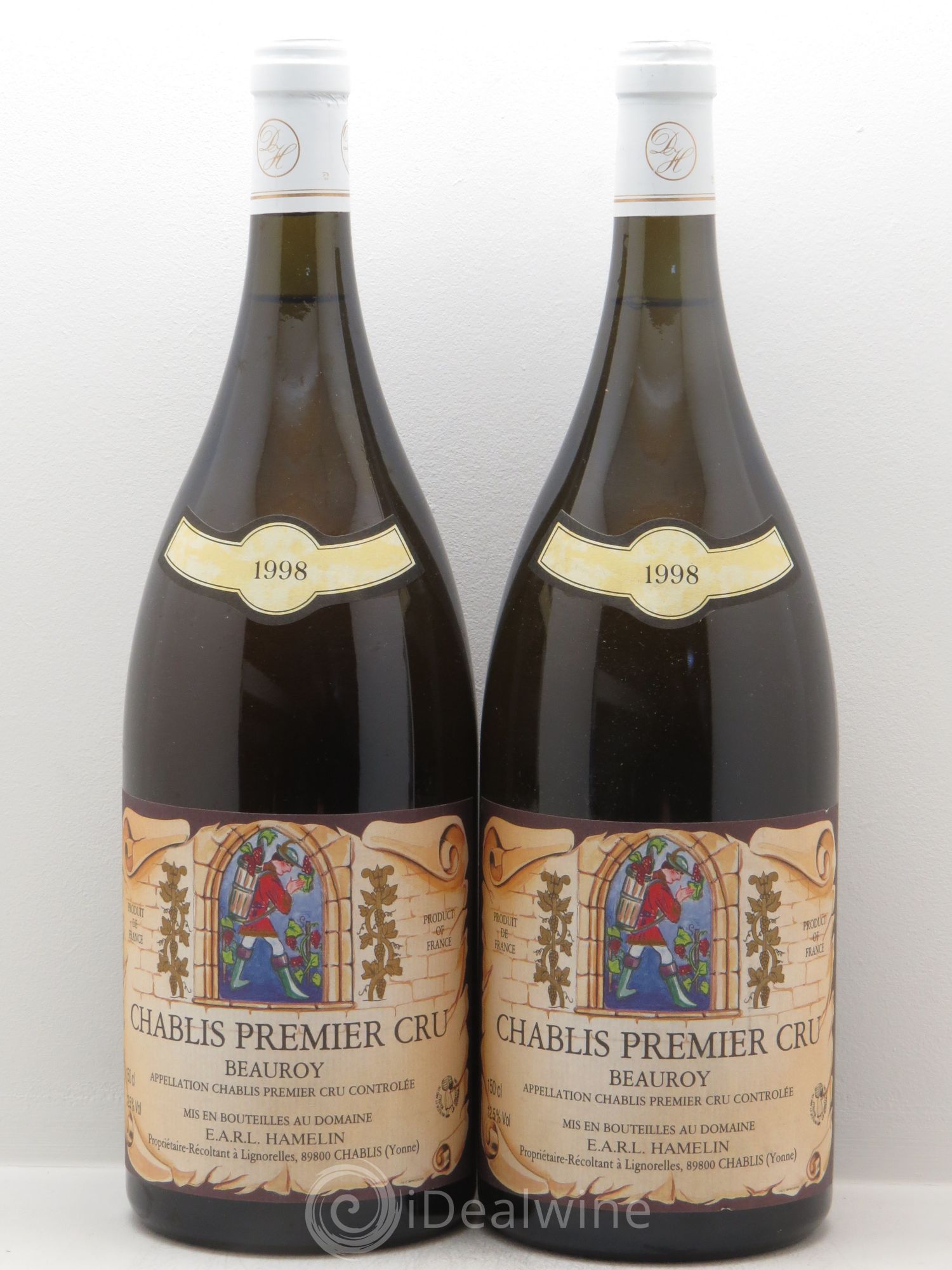 Chablis 1er Cru 1998 - Posten von 2 Magnum - 0