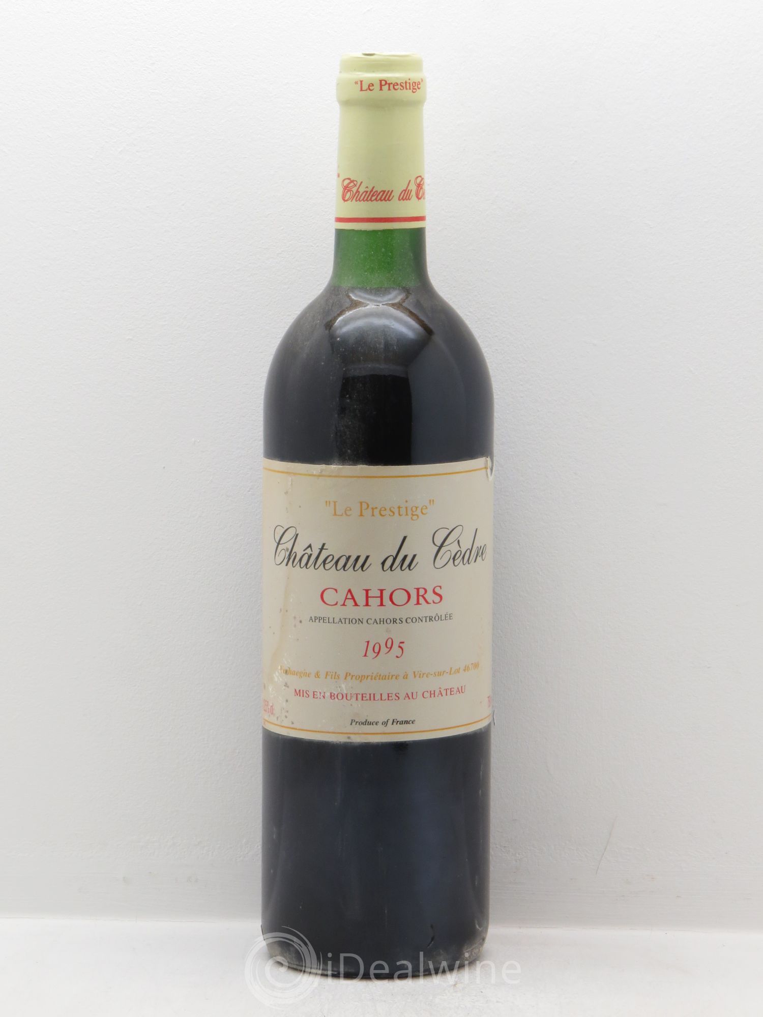 Cahors Château du Cèdre GC Pascal et Jean-Marc Verhaeghe le Prestige 1995 - Lot de 6 bouteilles - 0