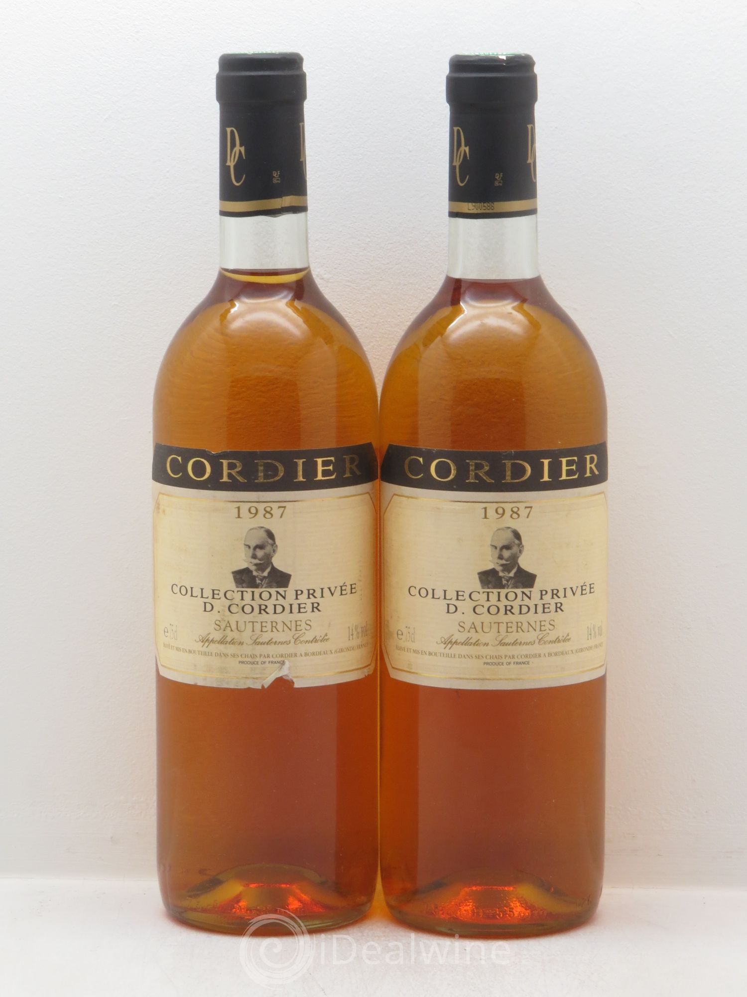 Bordeaux Collection Privée D.Cordier (sans prix de réserve) 1987 - Posten von 2 Flaschen - 0