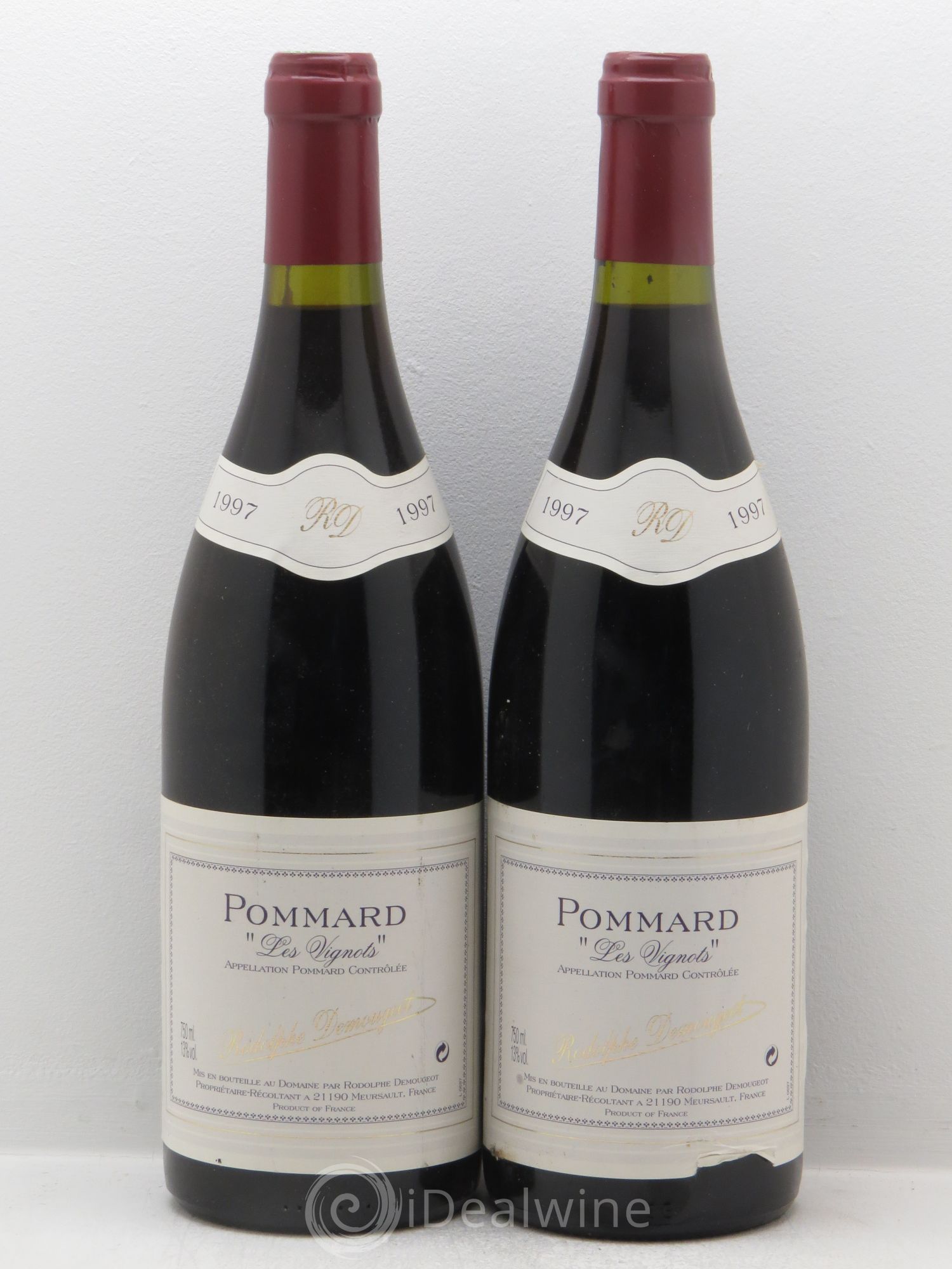 Pommard Vignots Rodolphe Demougeot (sans prix de réserve) 1997 - Posten von 2 Flaschen - 0