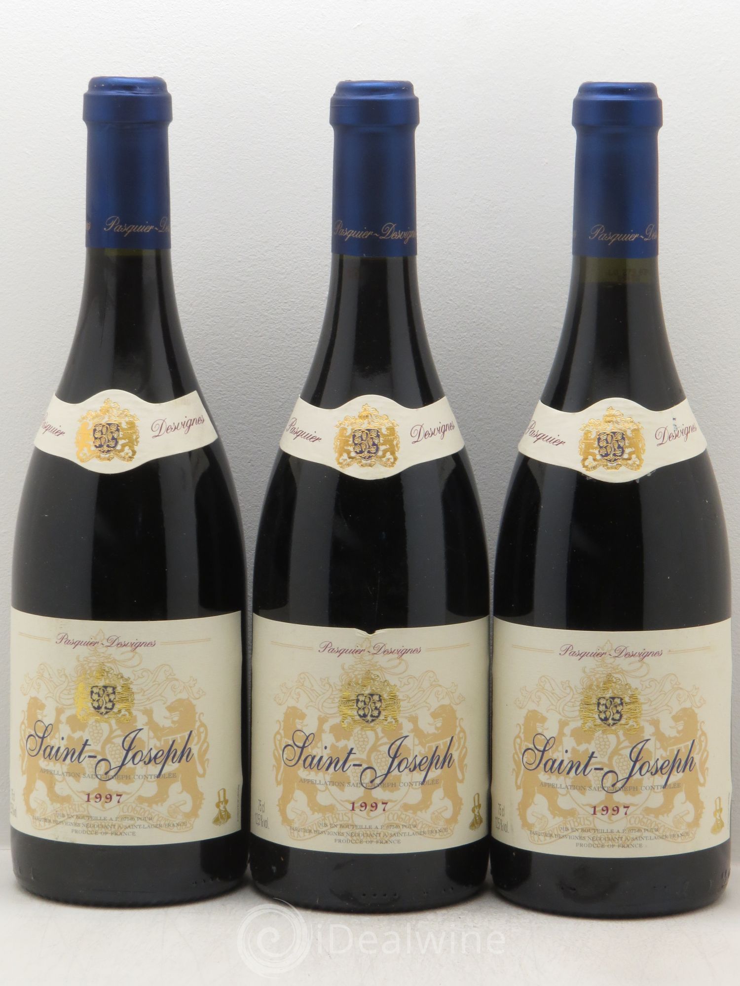 Saint-Joseph Pasquier Desvignes (sans prix de réserve) 1997 - Posten von 3 Flaschen - 0