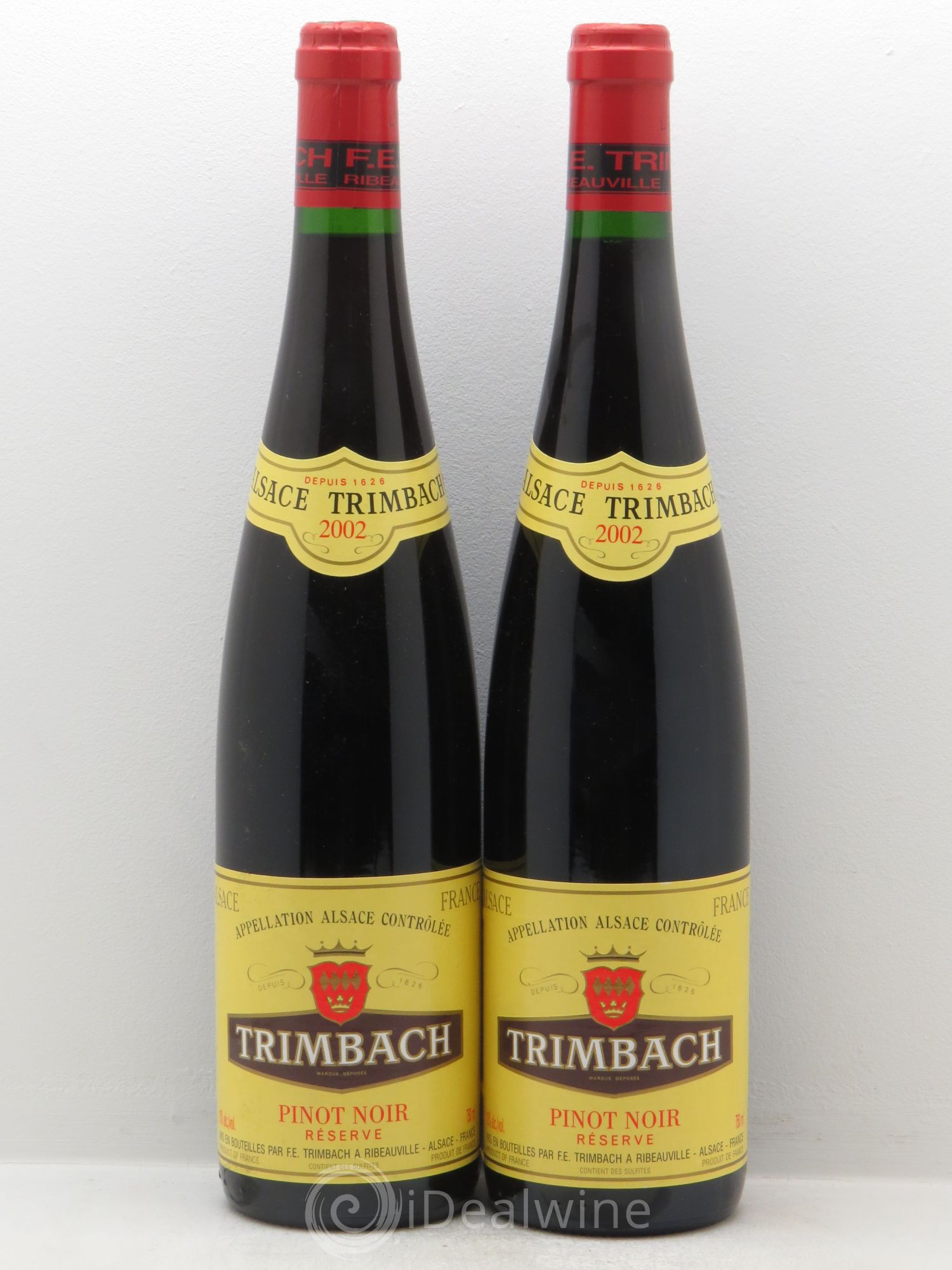 Pinot Noir Trimbach Réserve (sans prix de réserve) 2002 - Posten von 2 Flaschen - 0