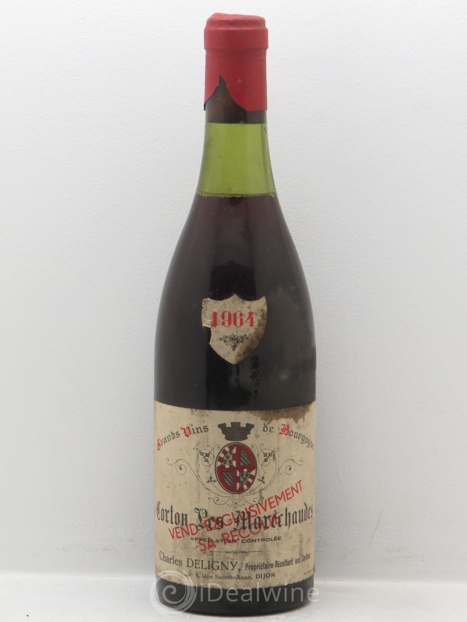 Corton Grand Cru Charles Deligny (sans prix de réserve) 1964 - Posten von 1 Flasche - 0