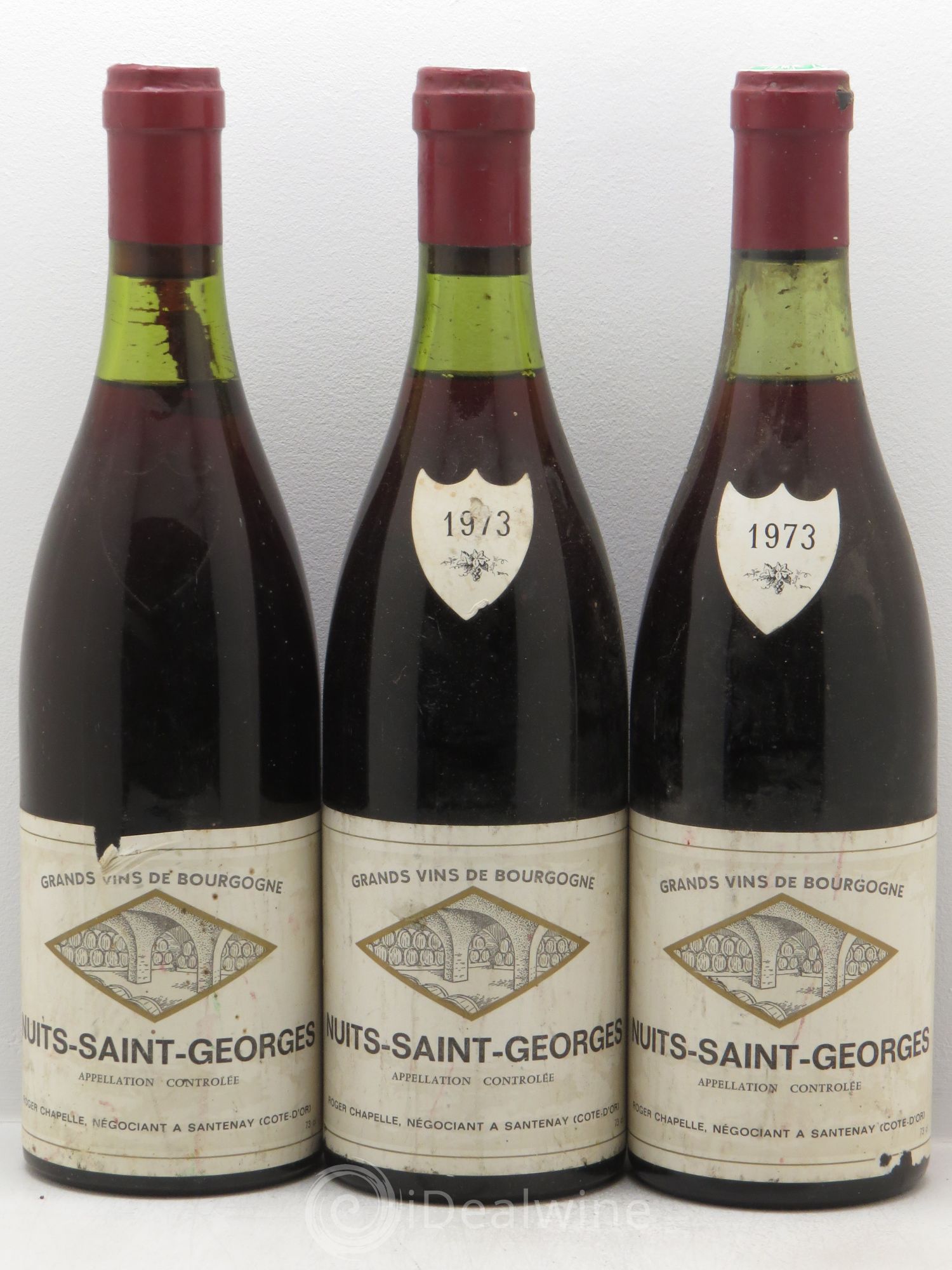 Nuits-Saint-Georges Roger Chapelle (sans prix de réserve) 1973 - Posten von 3 Flaschen - 0