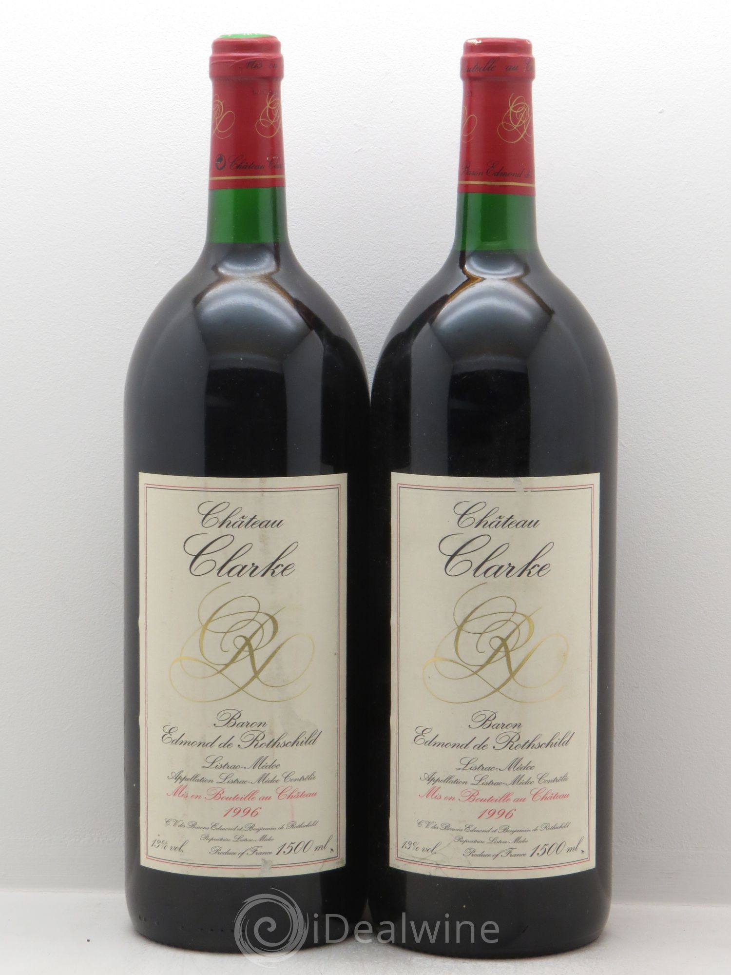 Château Clarke 1996 - Lot de 2 magnums - 0