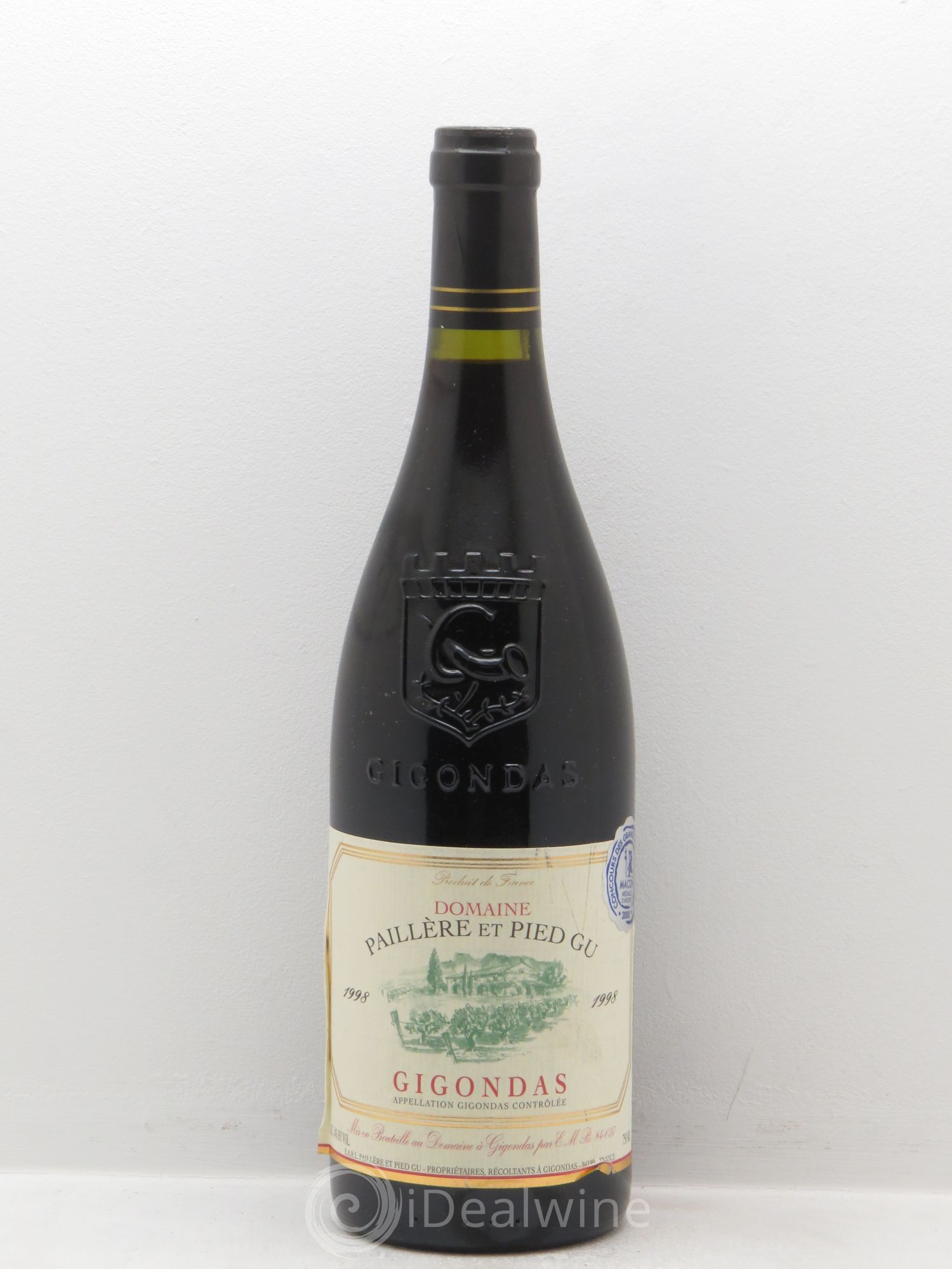 Gigondas Domaine Paillere et Pied Gu 1998 - Posten von 6 Flaschen - 0