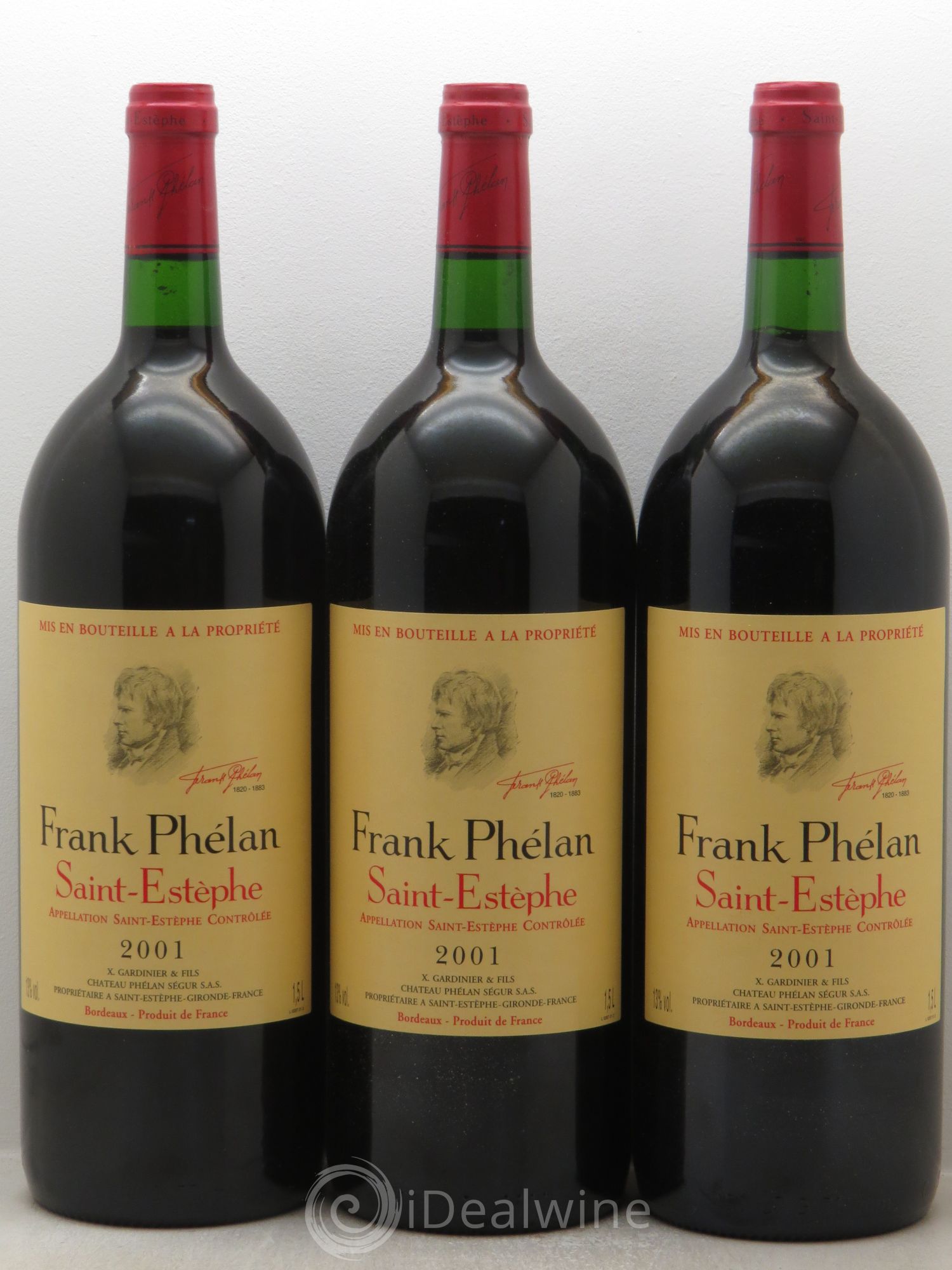 Frank Phélan Second Vin 2001 - Lot de 3 magnums - 0
