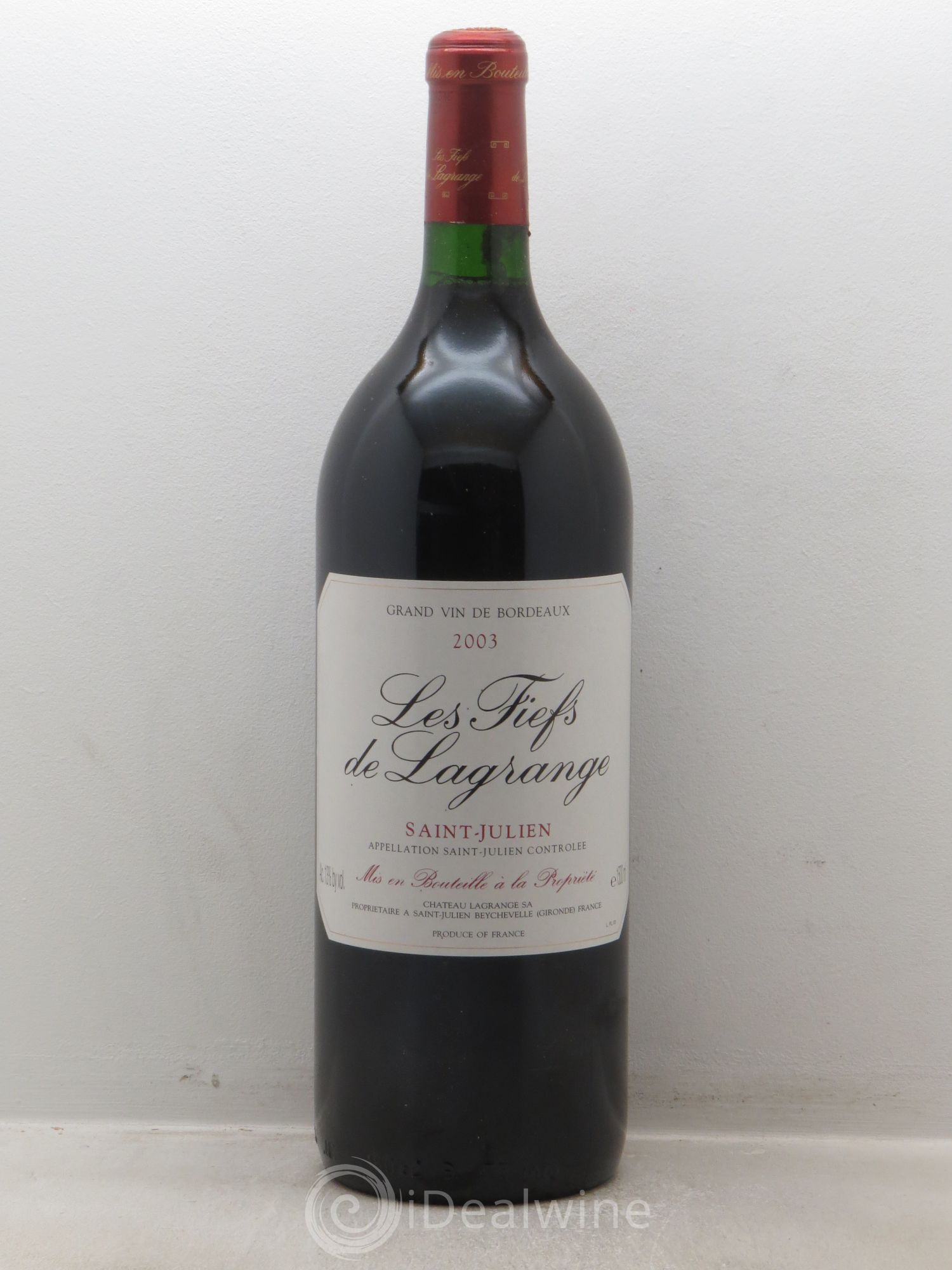 Les Fiefs de Lagrange Second Vin 2003 - Lot de 6 magnums - 0
