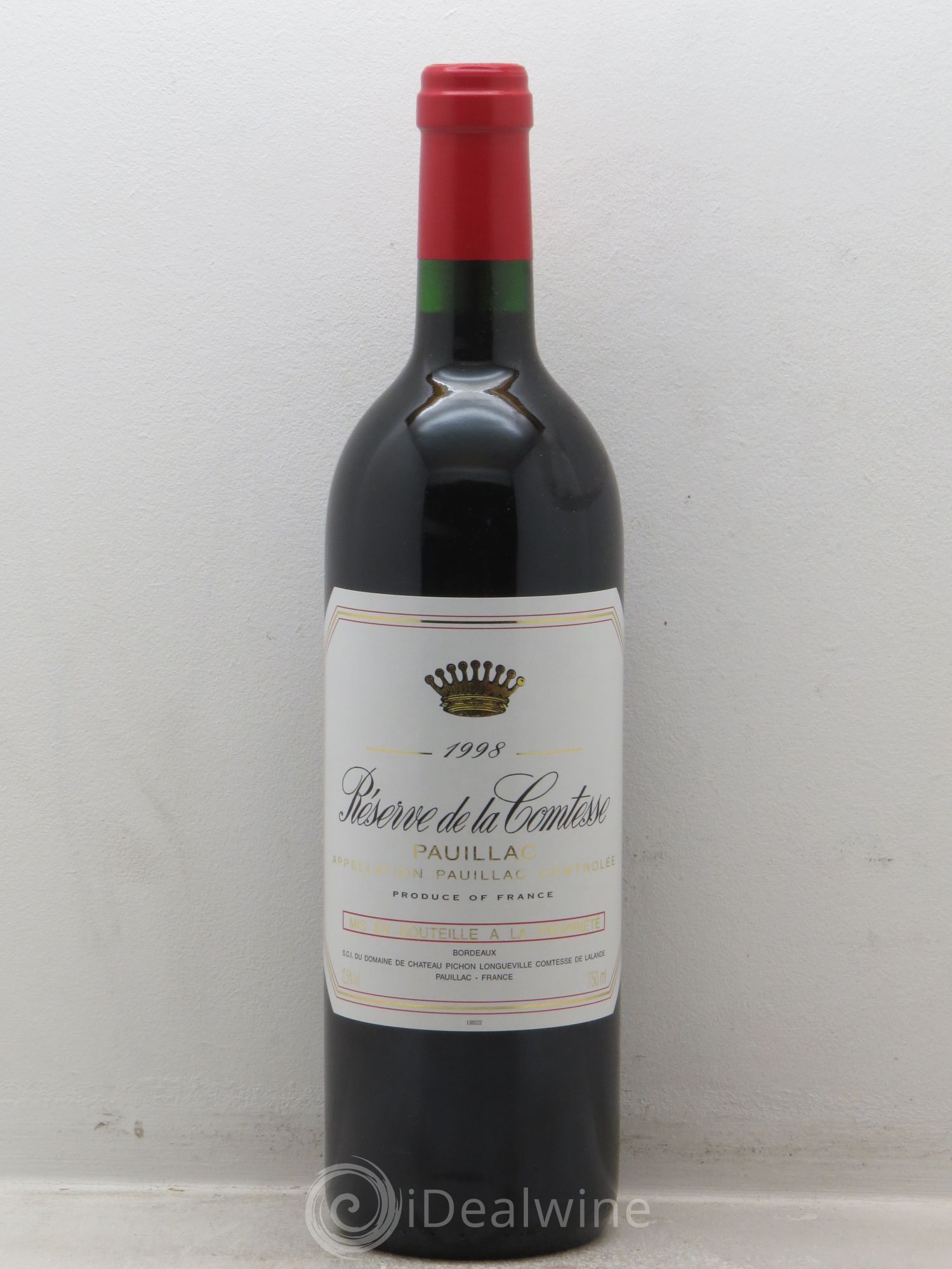 Réserve de la Comtesse Second Vin 1998 - Lot de 12 bouteilles - 0