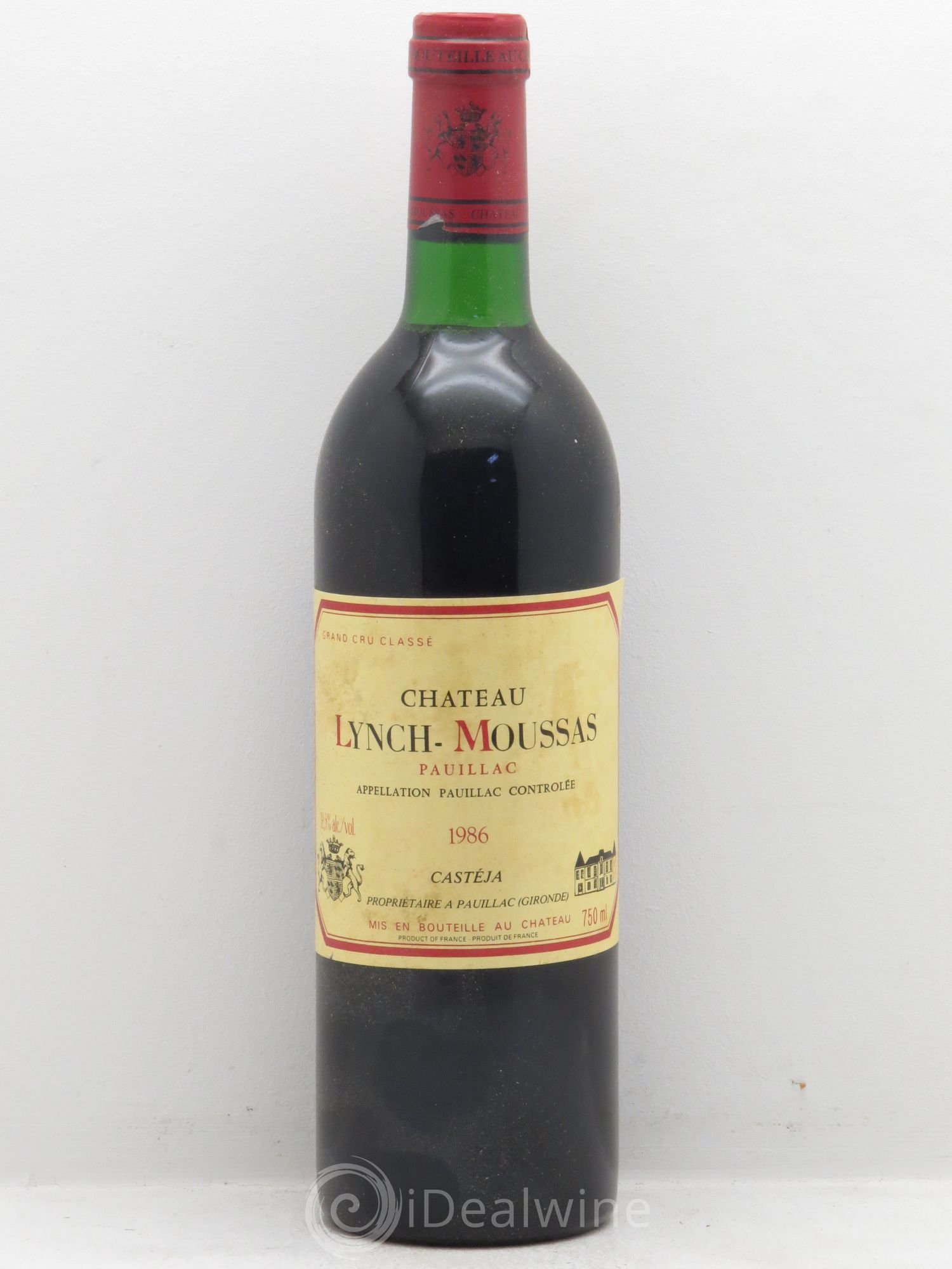 Château Lynch Moussas 5ème Grand Cru Classé 1986 - Lot de 12 bouteilles - 0