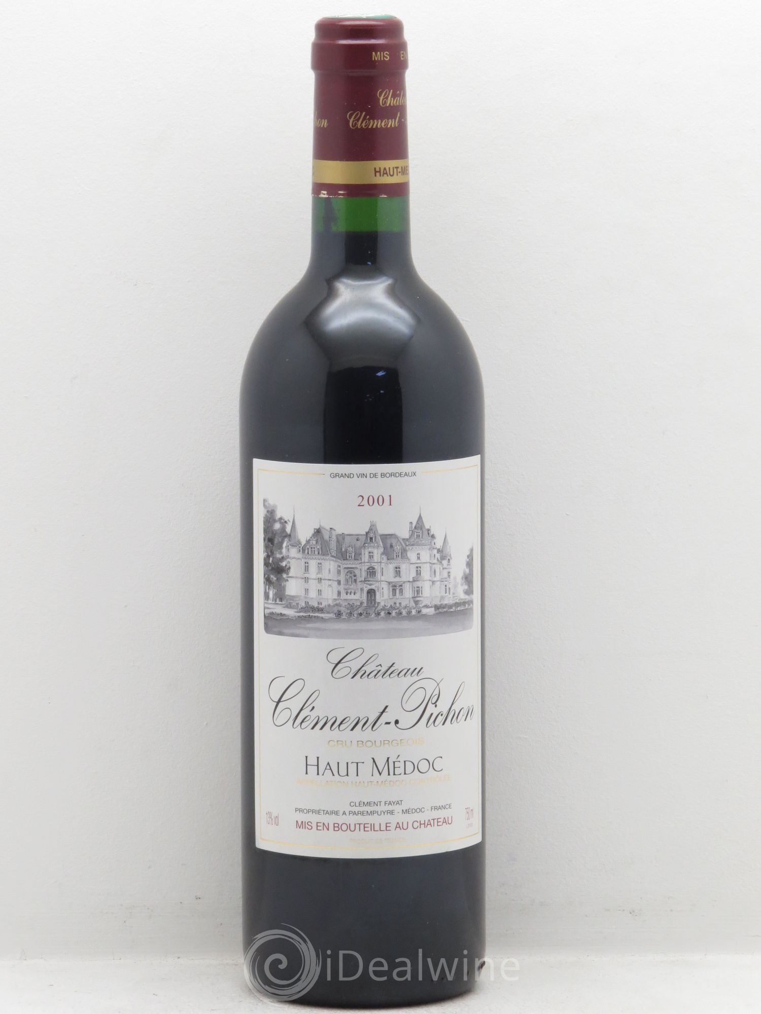 Château Clément-Pichon Cru Bourgeois 2001 - Lot de 12 bouteilles - 0