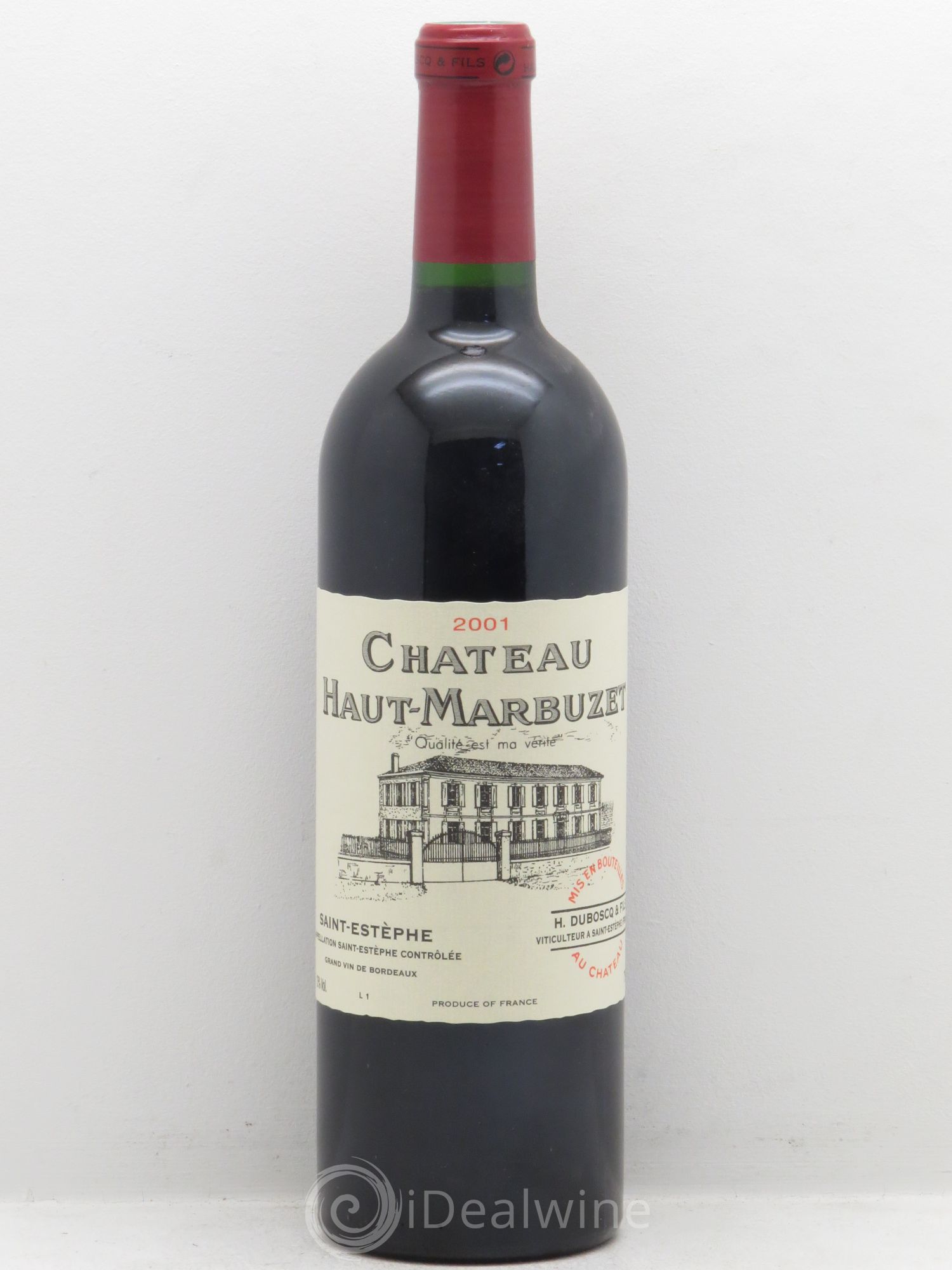 Château Haut Marbuzet 2001 - Lot de 12 bouteilles - 0