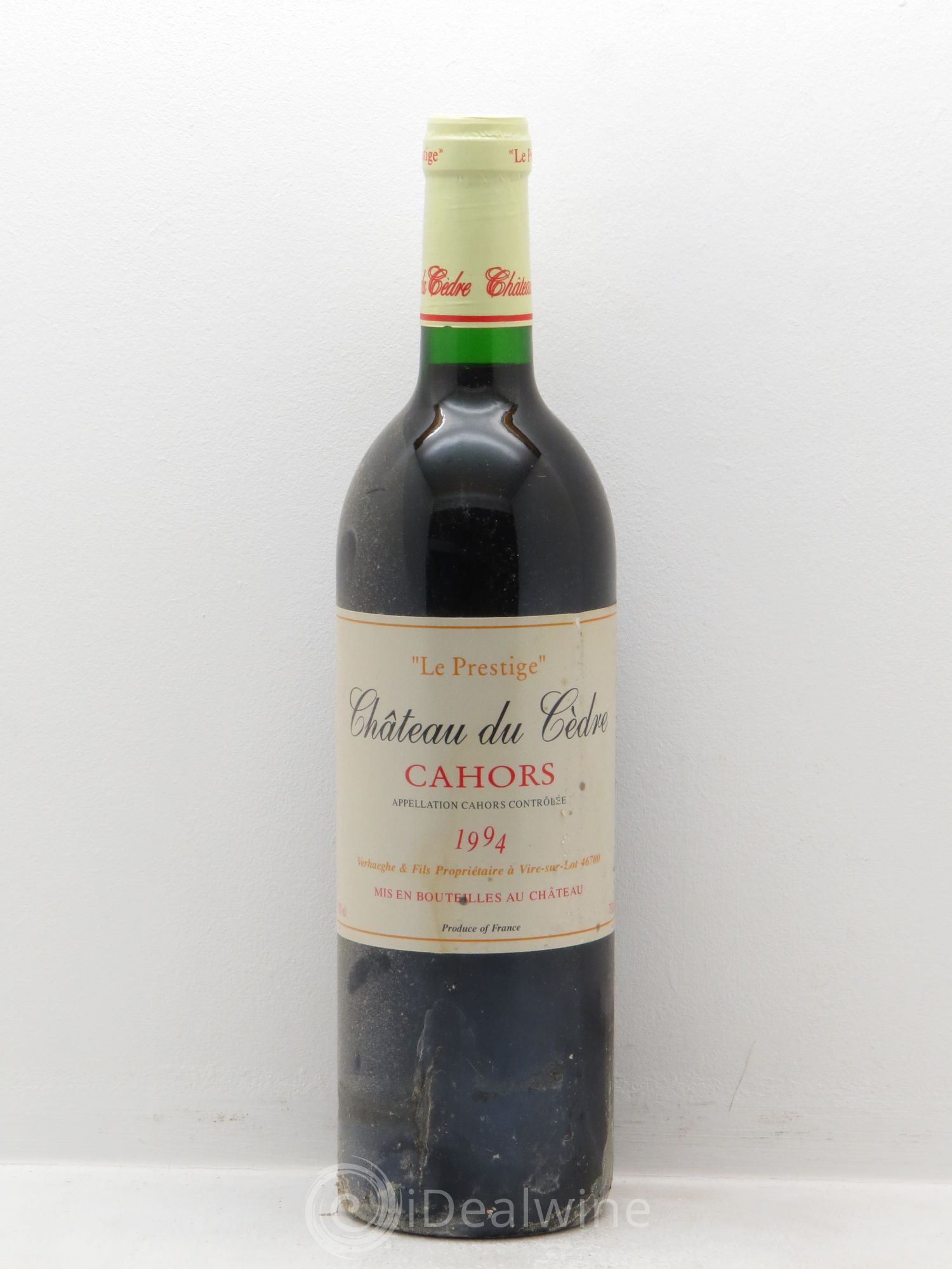 Cahors Château du Cèdre GC Pascal et Jean-Marc Verhaeghe Prestige 1994 - Lot de 1 bouteille - 0