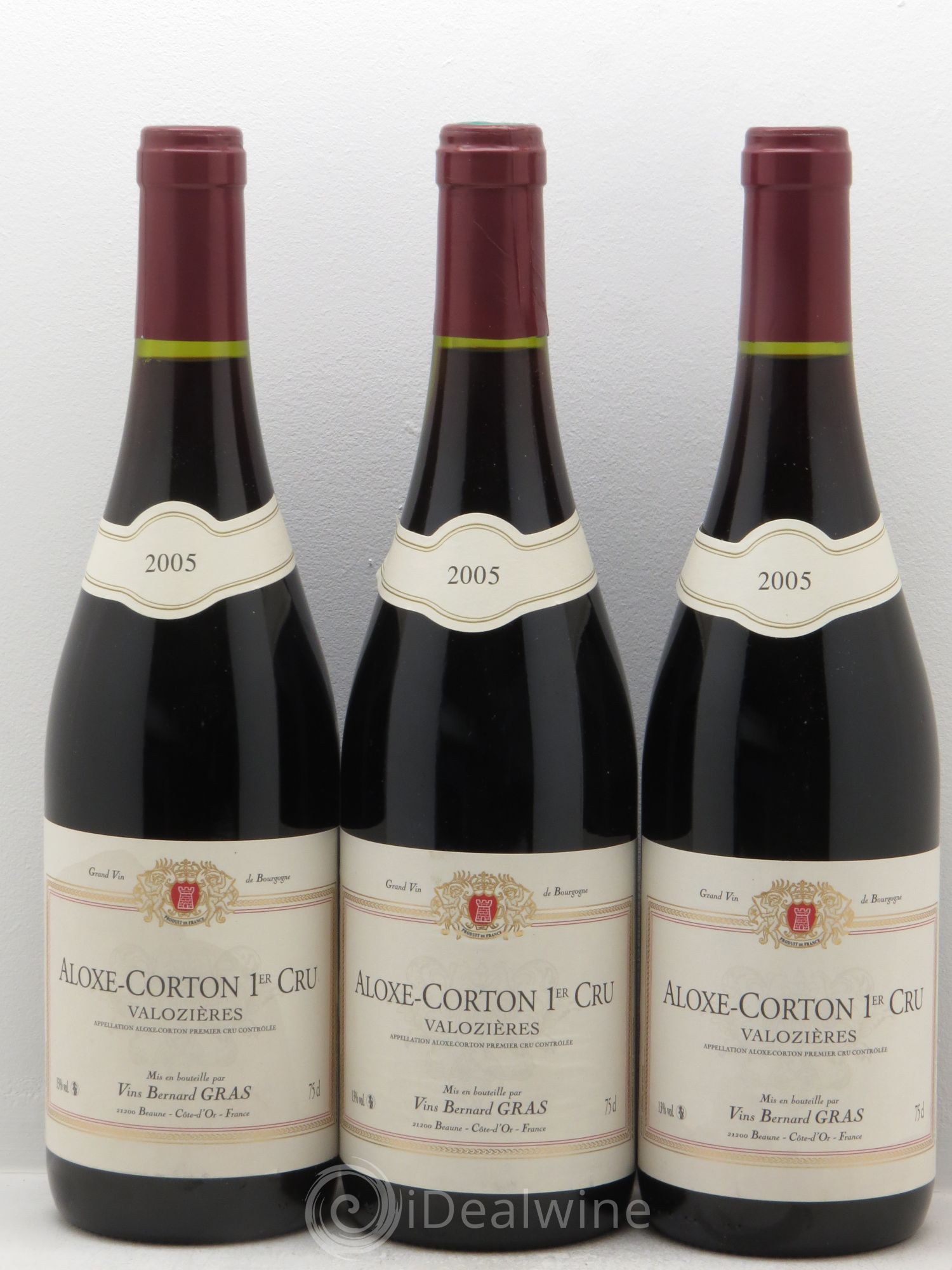 Aloxe-Corton 1er Cru Bernard Gras (sans prix de réserve) 2005 - Posten von 3 Flaschen - 0
