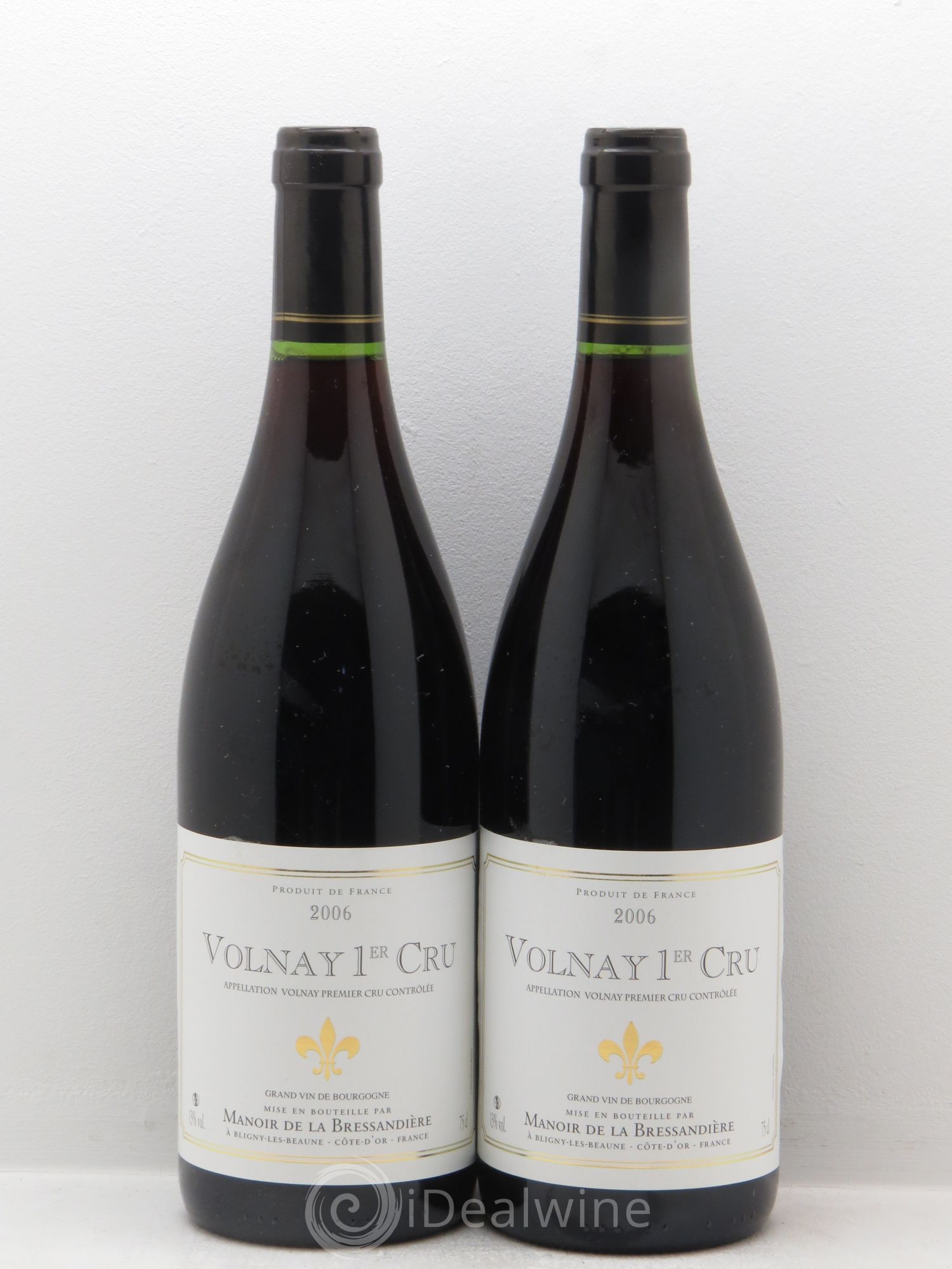 Volnay 1er Cru Manoir de la Bressandière (sans prix de réserve) 2006 - Posten von 2 Flaschen - 0