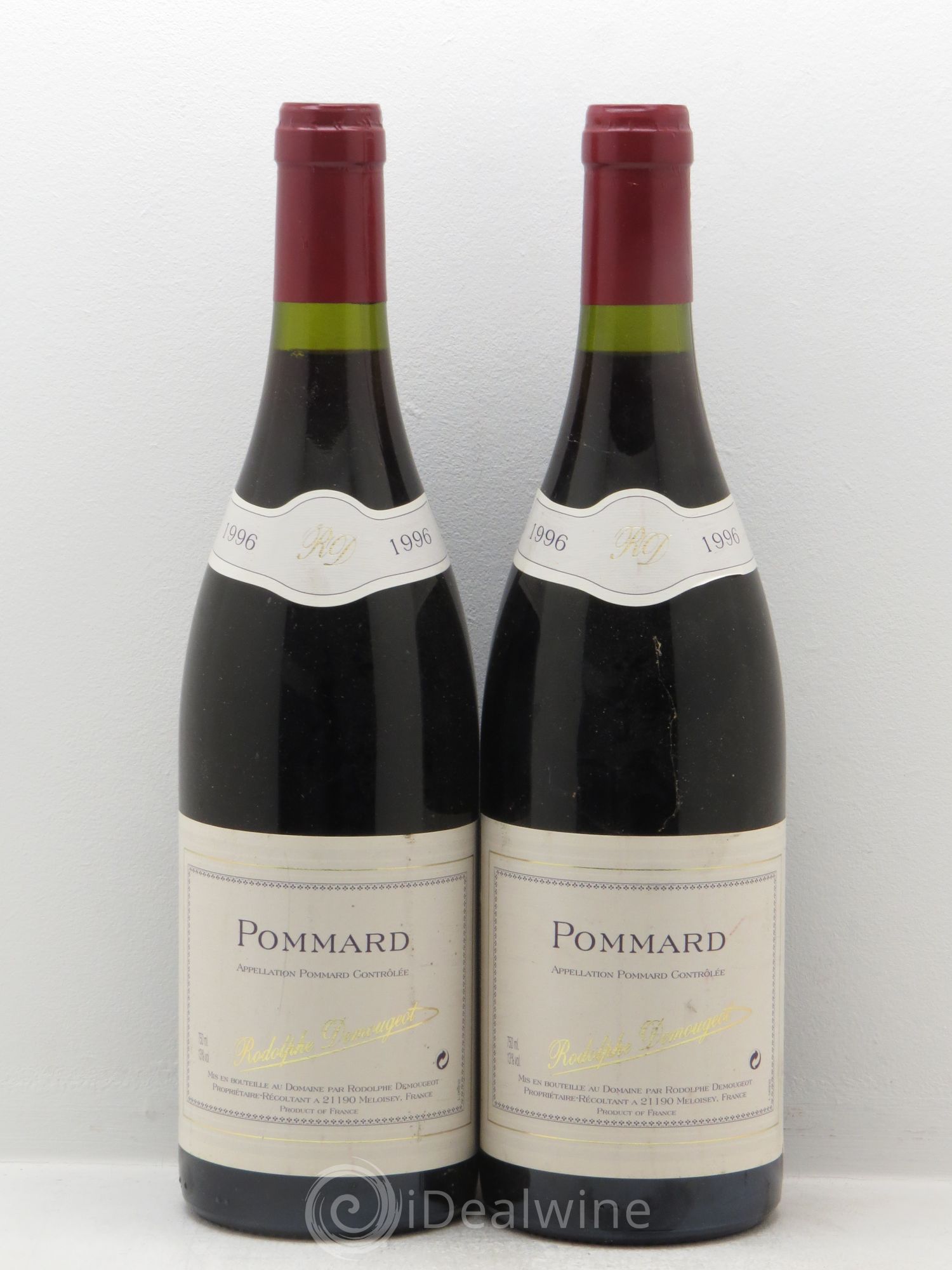 Pommard Rodolphe Demougeot 1996 - Lot de 2 bouteilles - 0